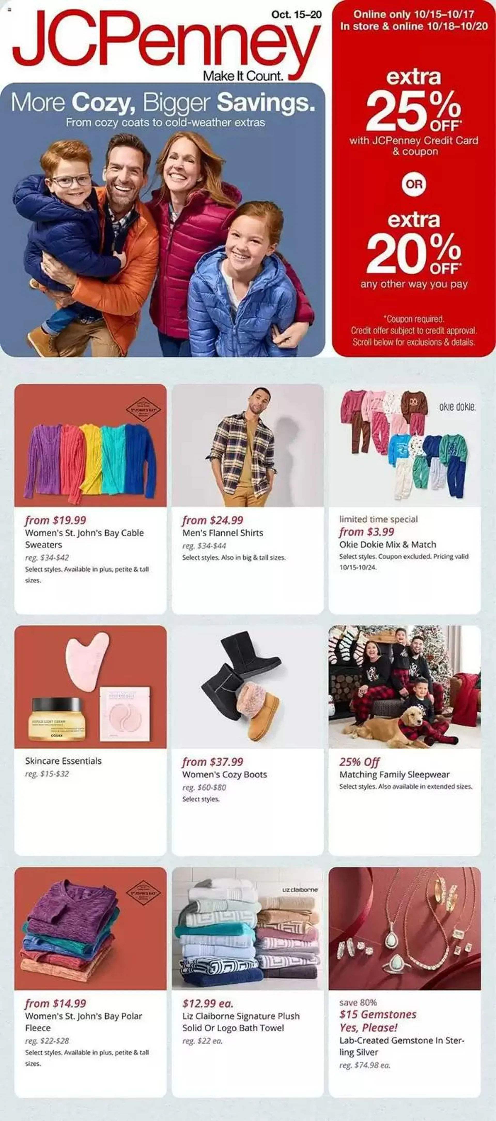 Weekly ad JC Penney weekly ad from October 15 to October 20 2024 - Page 1