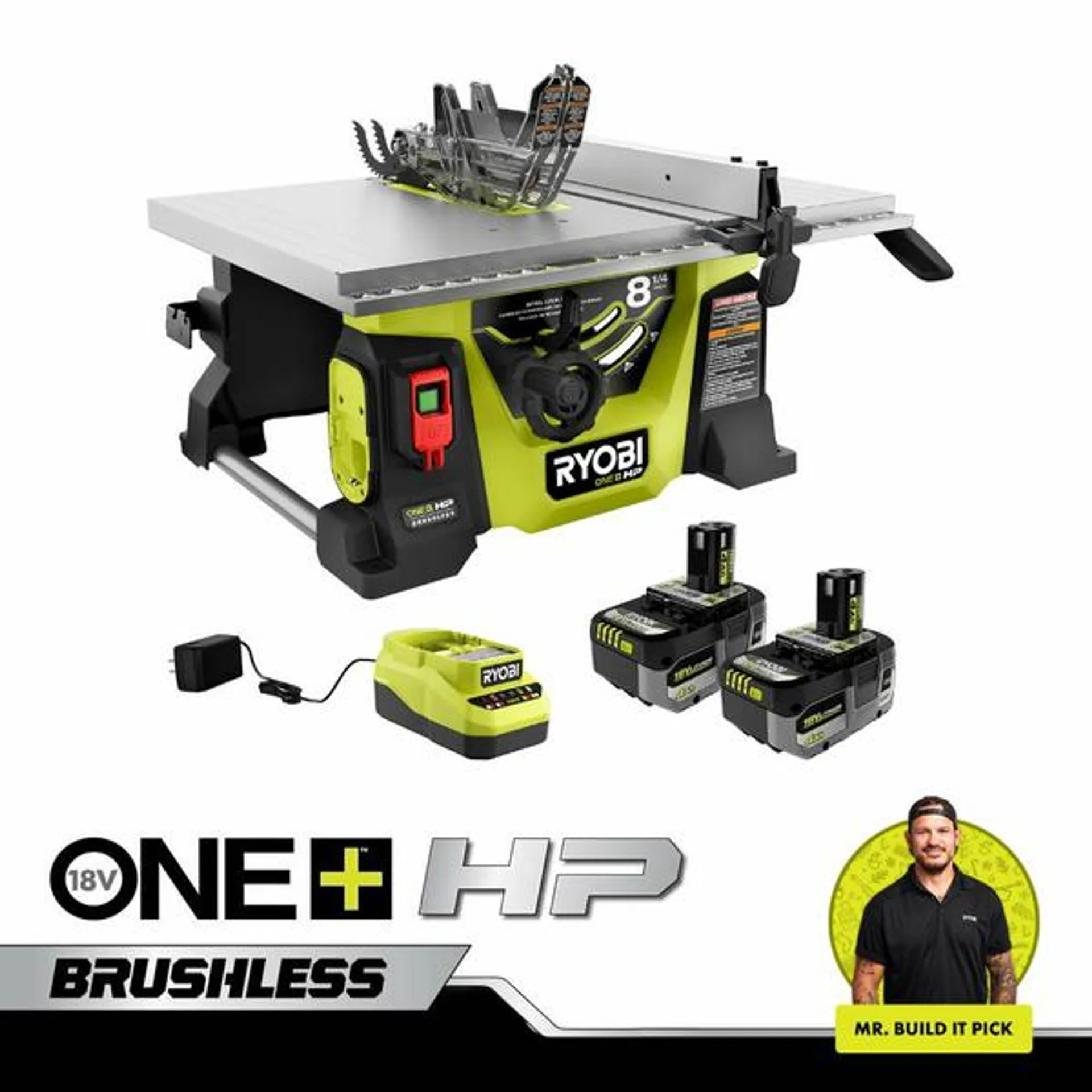 18V ONE+ HP BRUSHLESS 8-1/4" TABLE SAW KIT