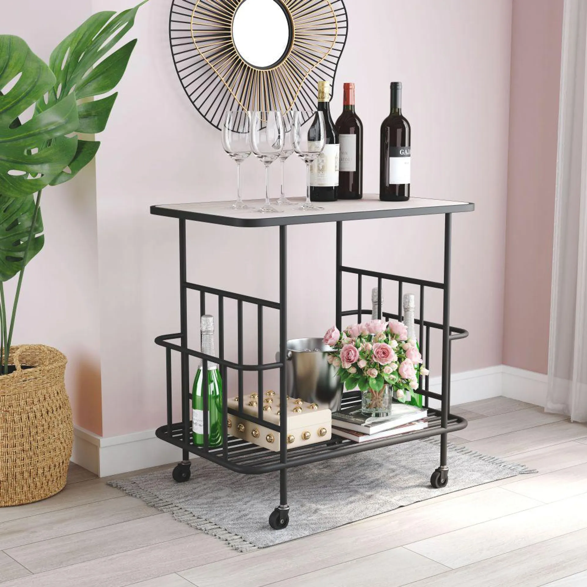 Argus Bar Cart Black