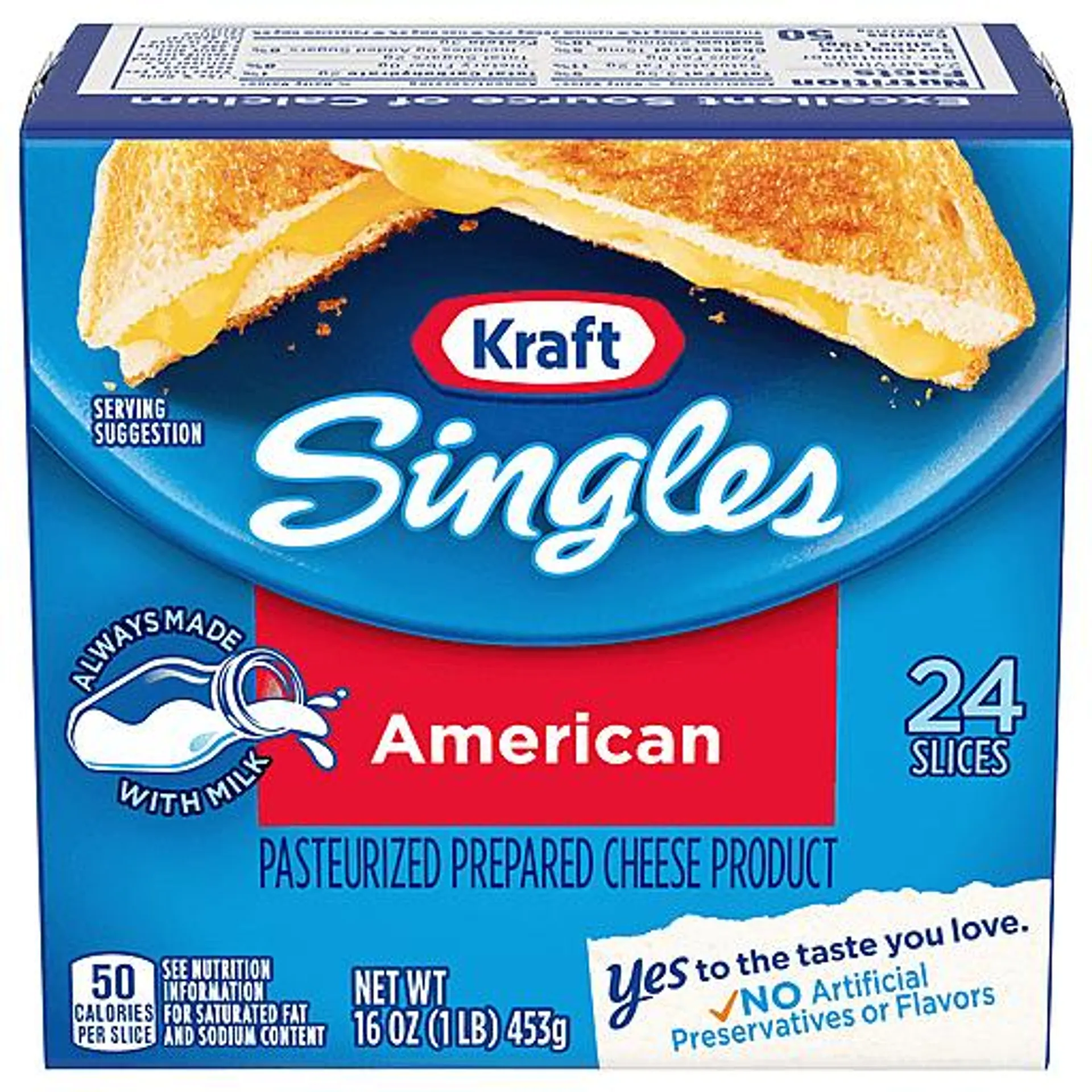 Kraft Cheese Slices, American 24 ea