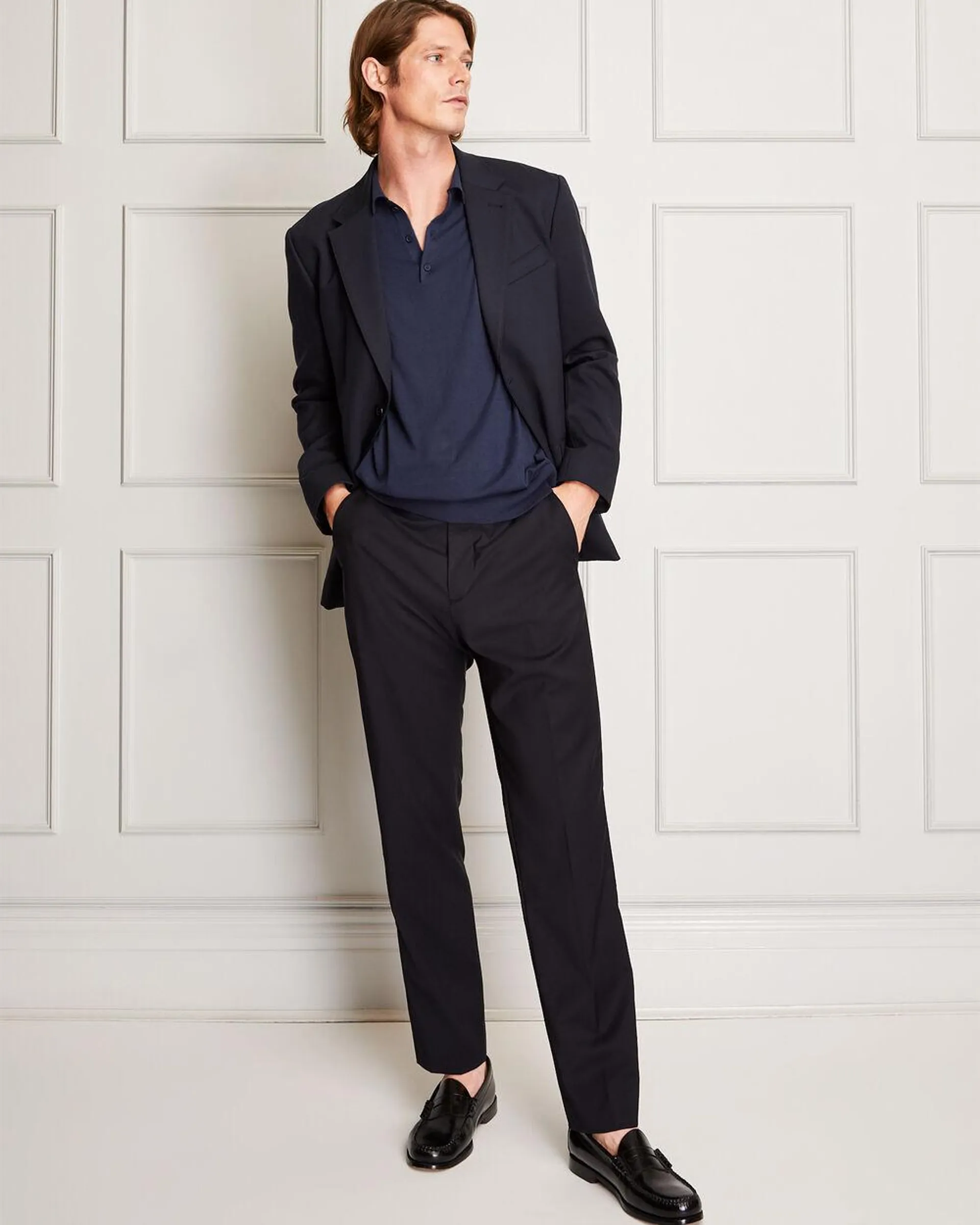 Marzotto Tapered Wool Trouser