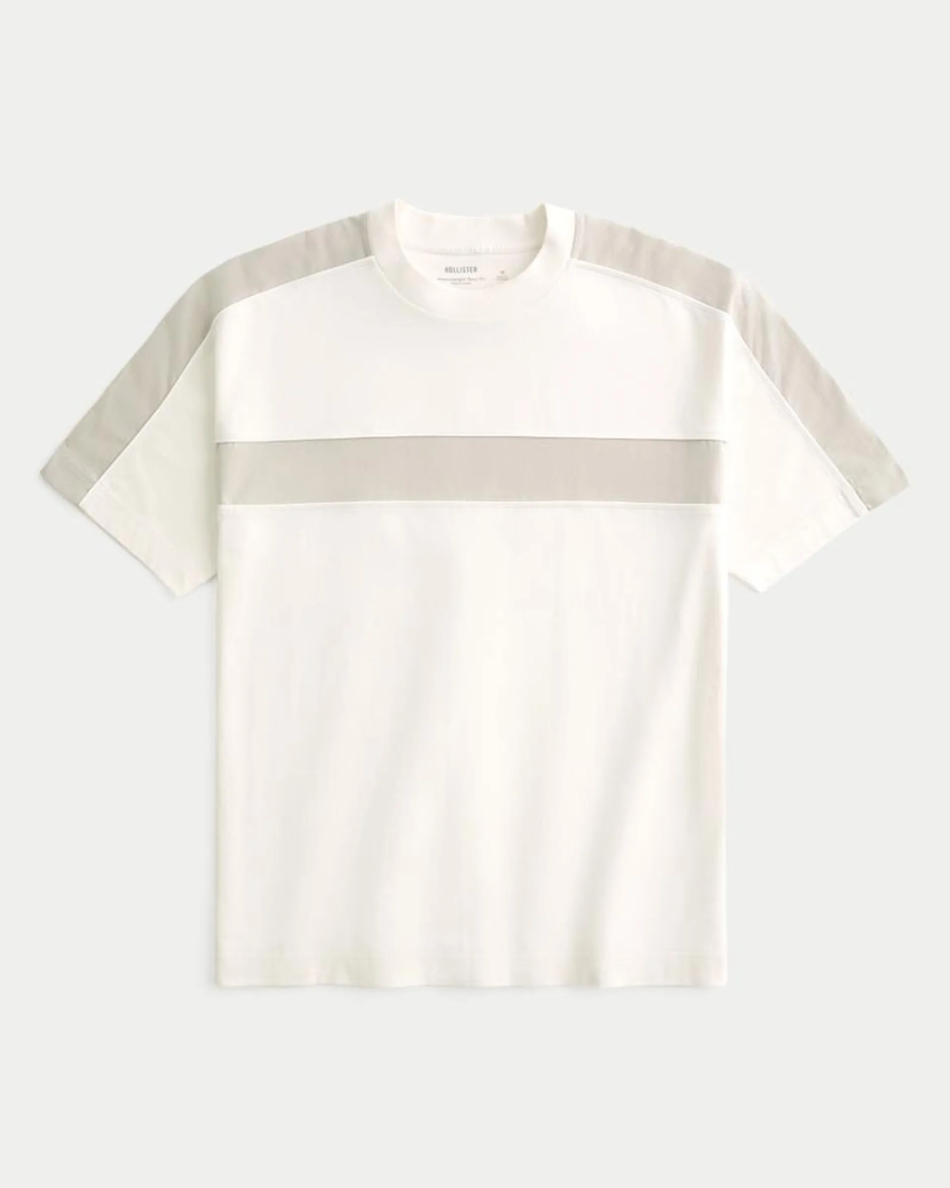 Boxy Heavyweight Colorblock Crew T-Shirt