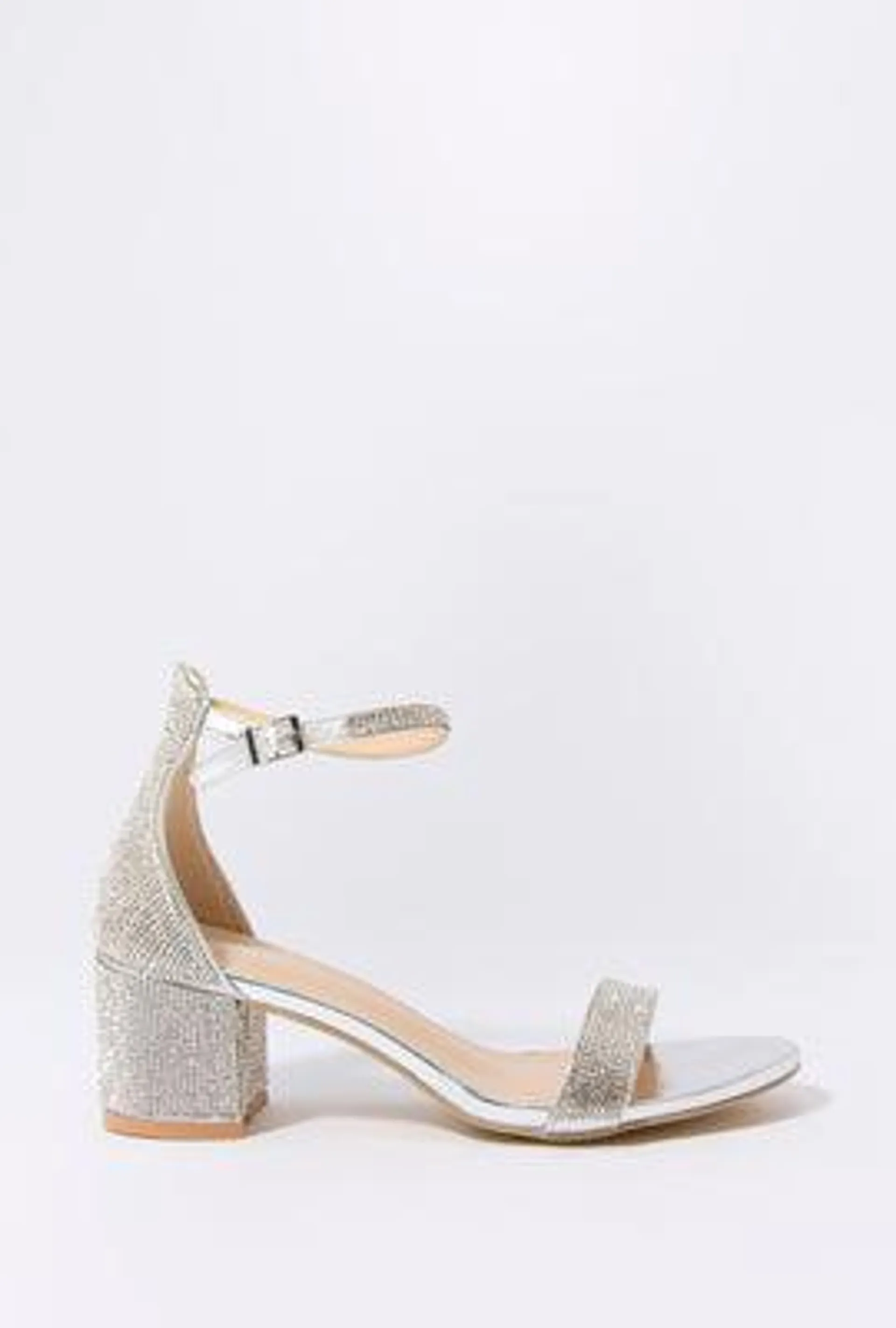 Rhinestone Band High Heel