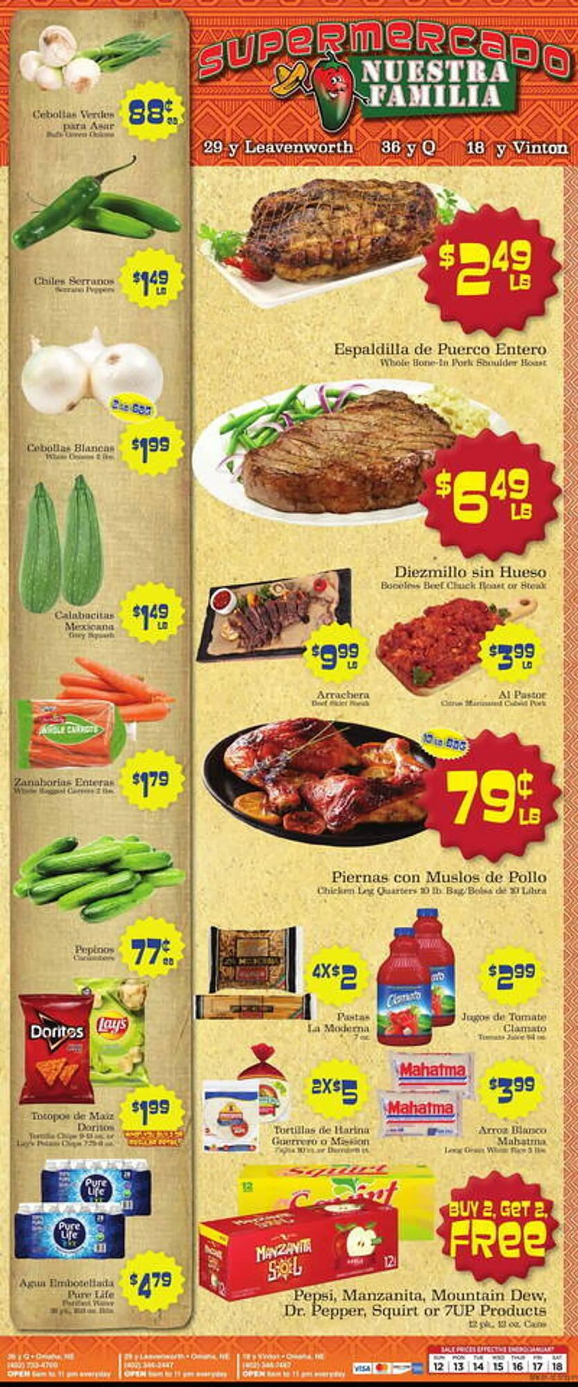 Supermercado Nuestra Familia Weekly Ad - 1