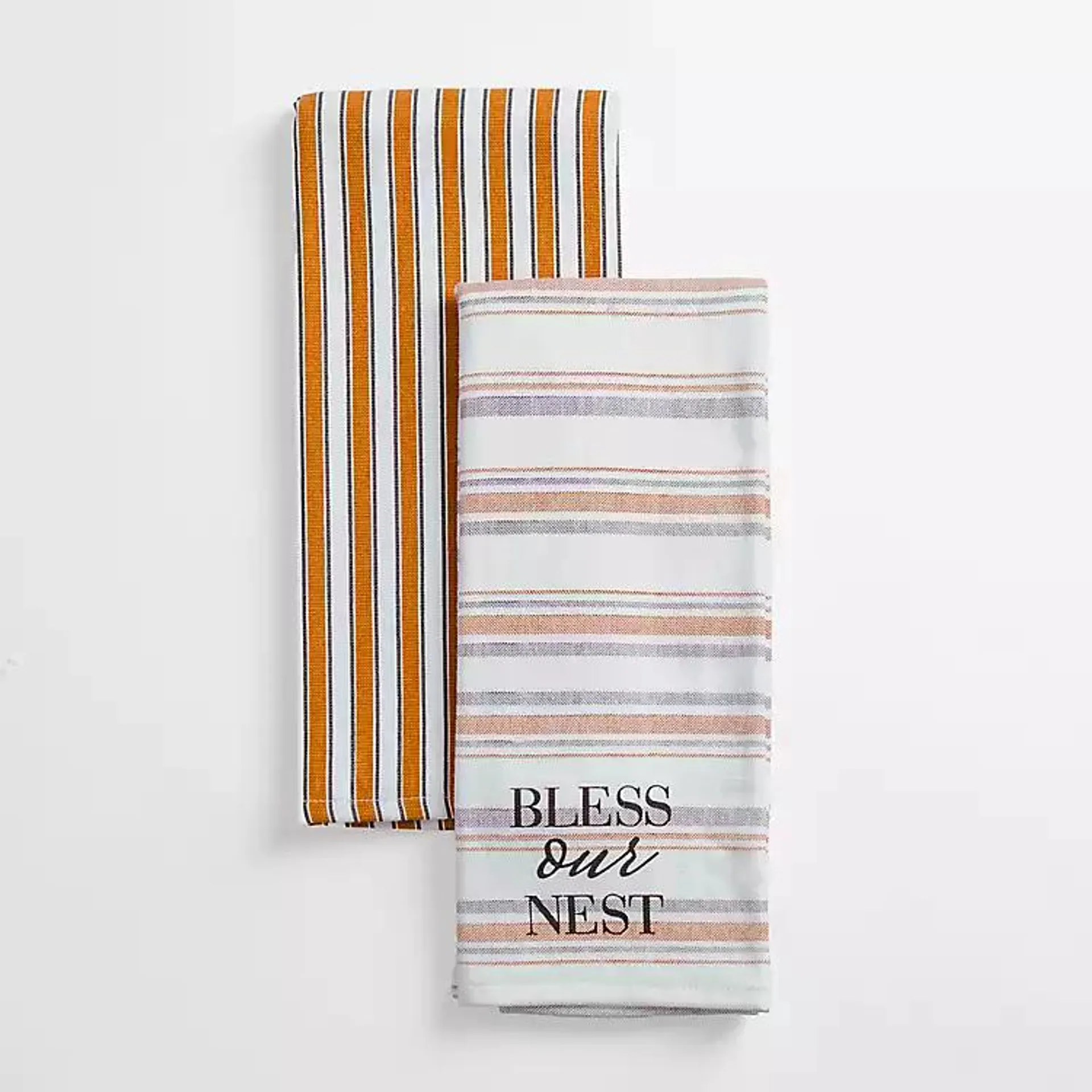 Bless Our Nest Striped Kitchen Towels, Set of 2