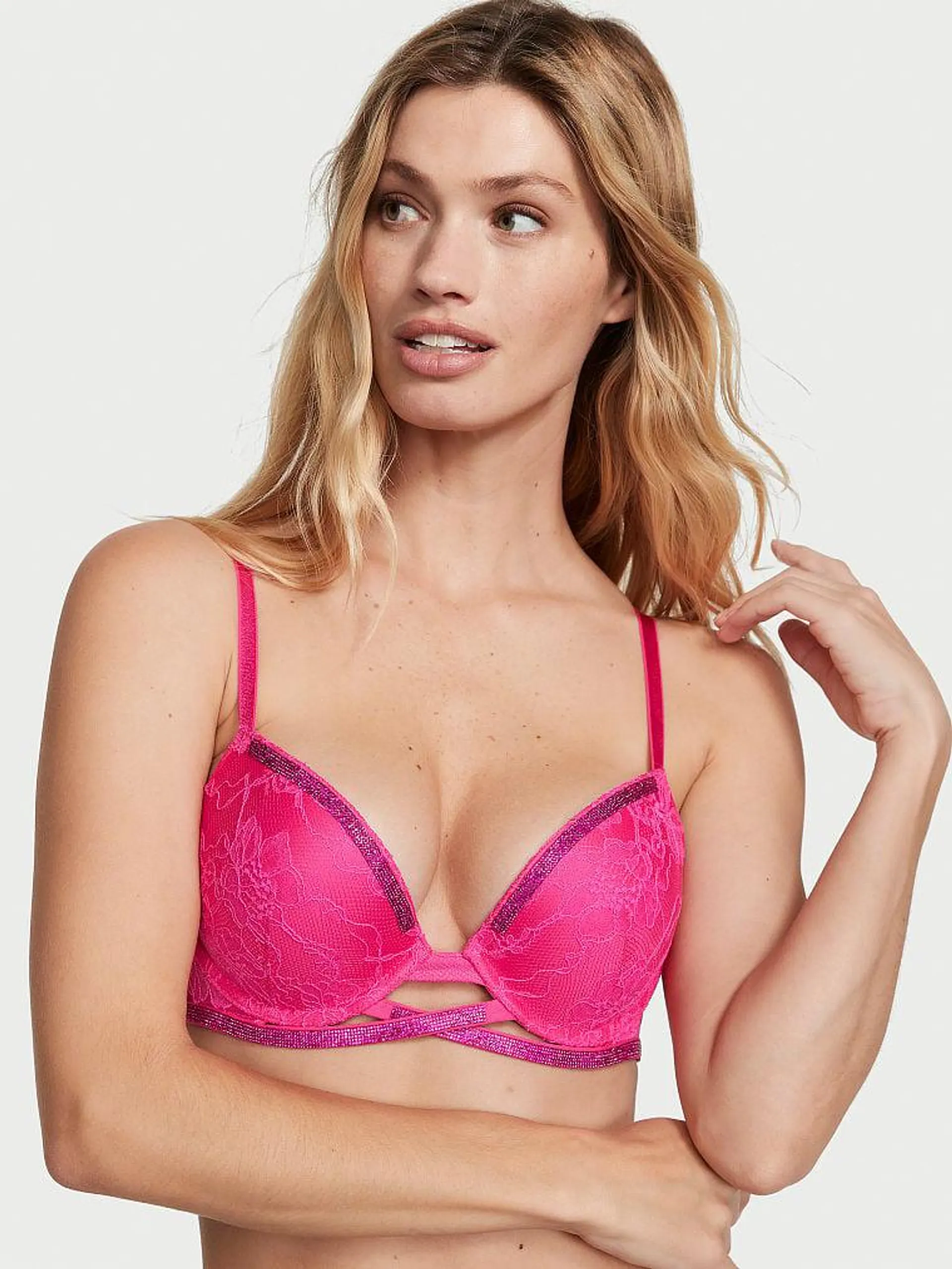 Shine Cradle Lace Push-Up Bra