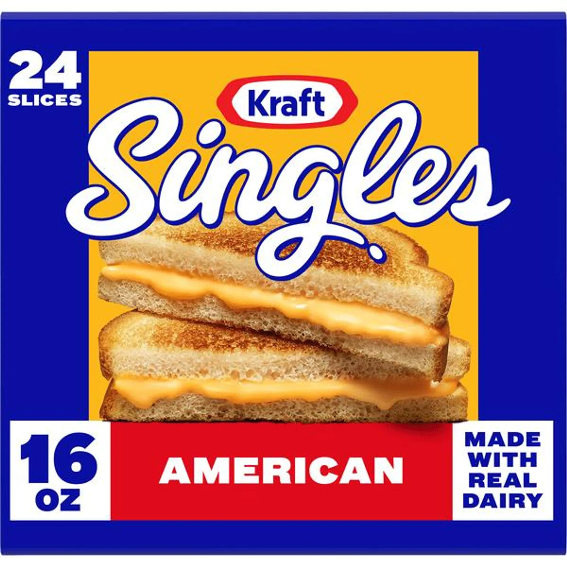 Kraft Singles American Cheese Slices 24 Count