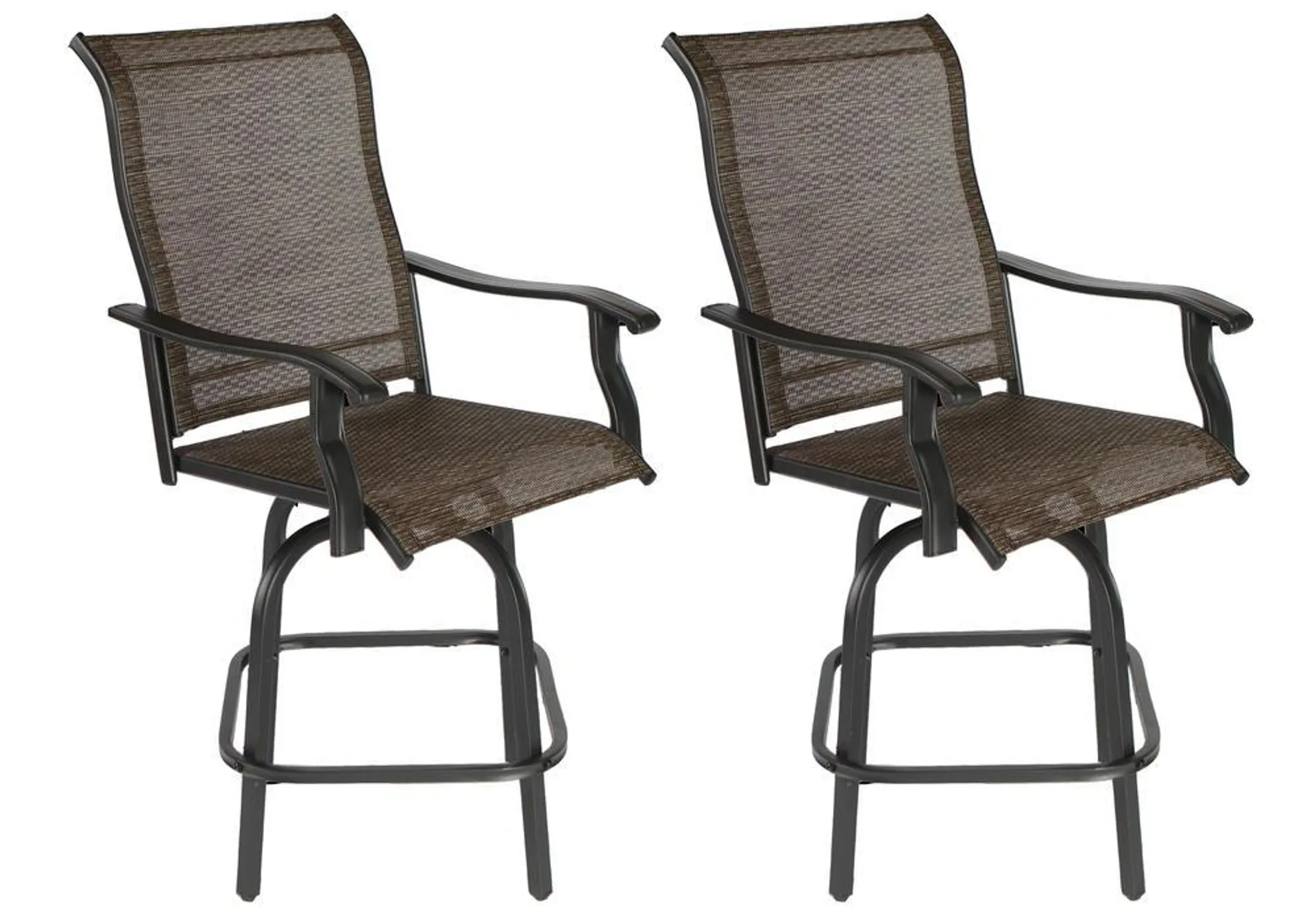 Backyard Creations® Ledgeview Bar Swivel Chairs - 2 Pack