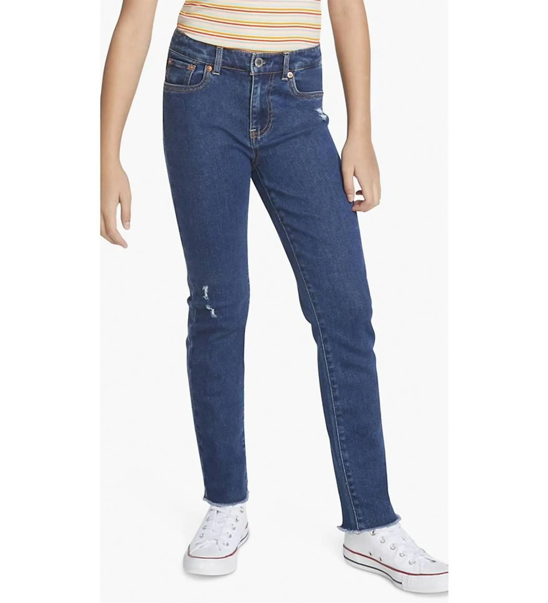 High Rise Straight Jeans Big Girls 7-16