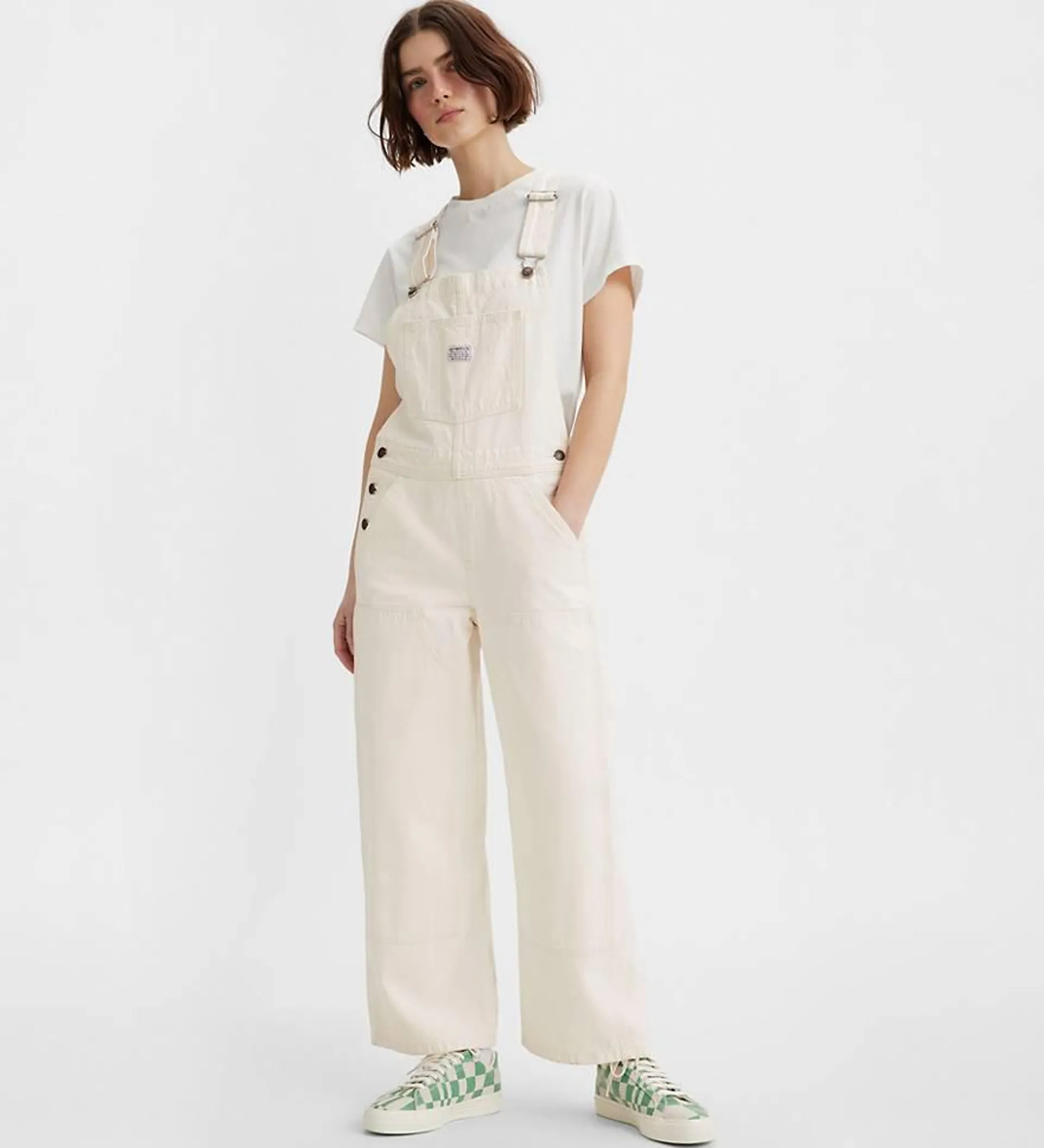 Baggy High Waist Women's Overalls