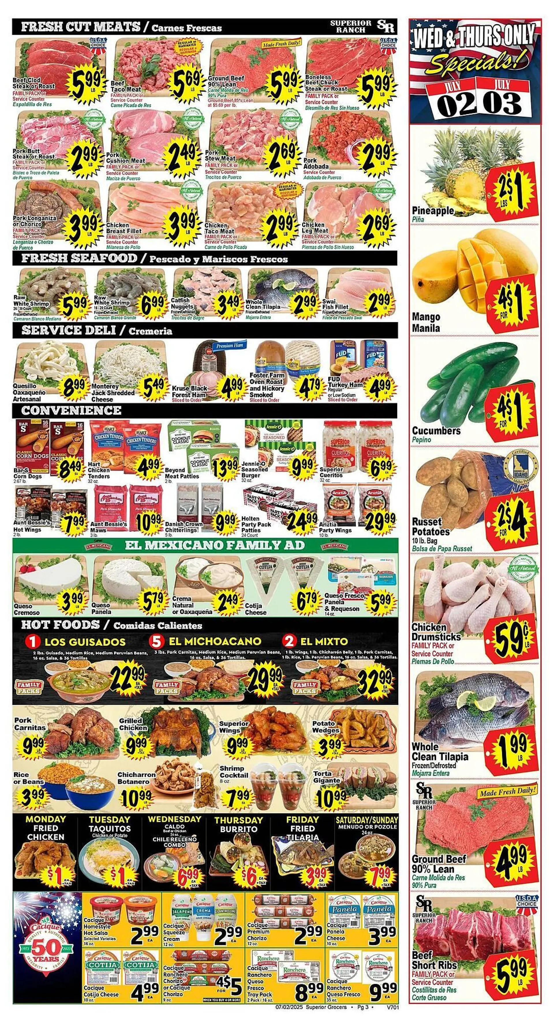 Weekly ad Superior Grocers Weekly Ad from July 2 to July 9 2025 - Page 3