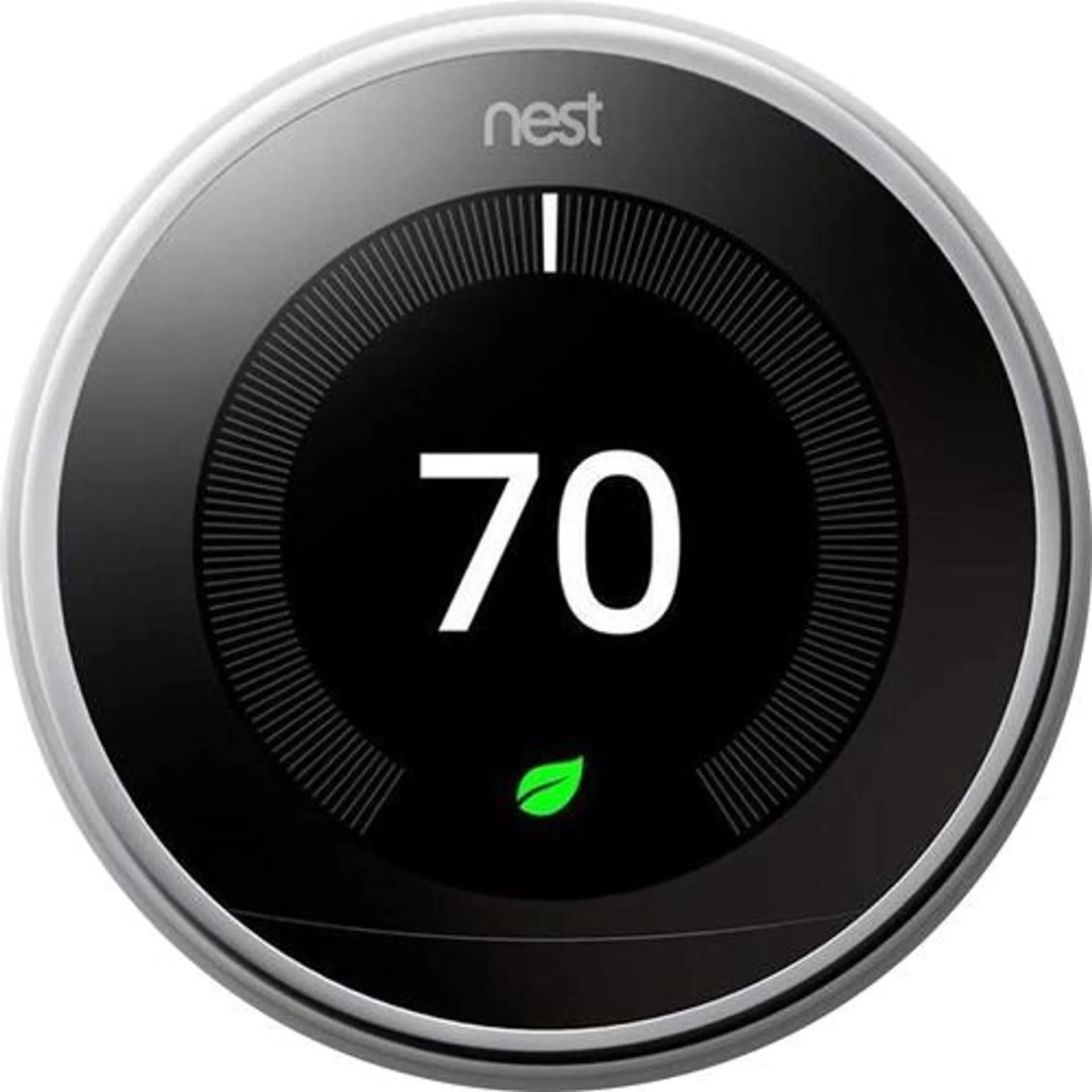 Google Nest Learning Thermostat 3rd Gen Smart Thermostat (Polished Steel) - Open Box