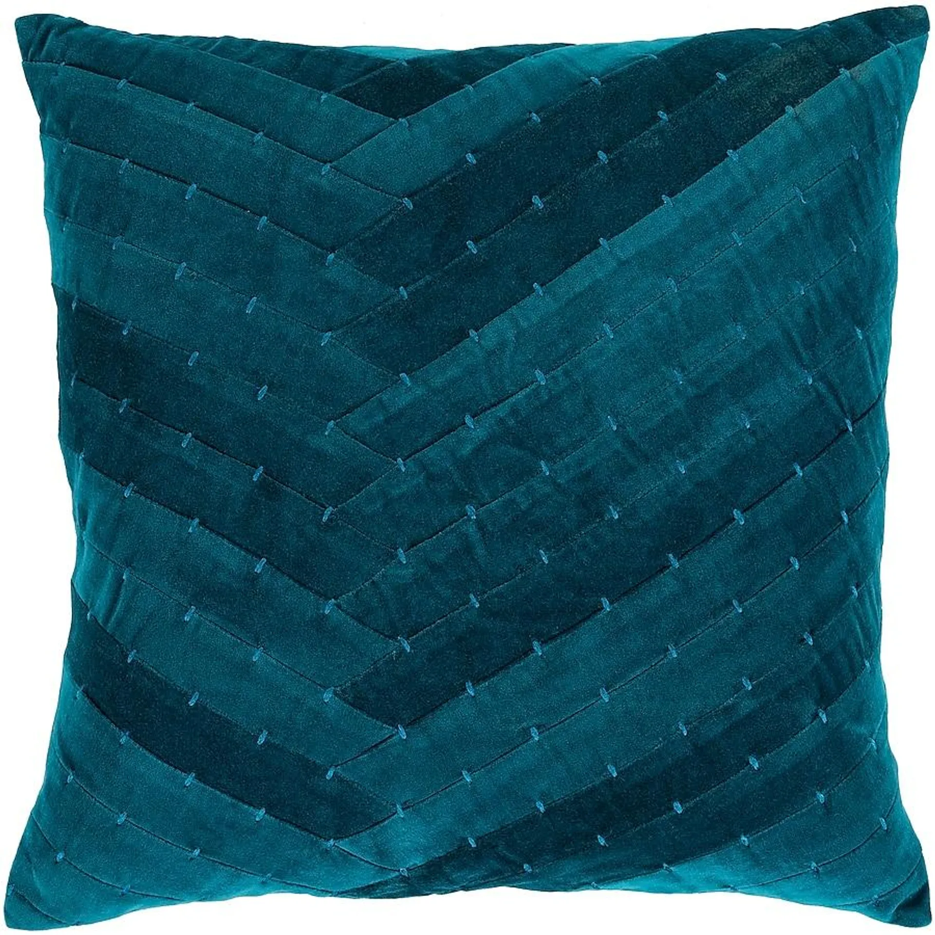 Surya Aviana 22-in x 22-in Teal Indoor Decorative Pillow