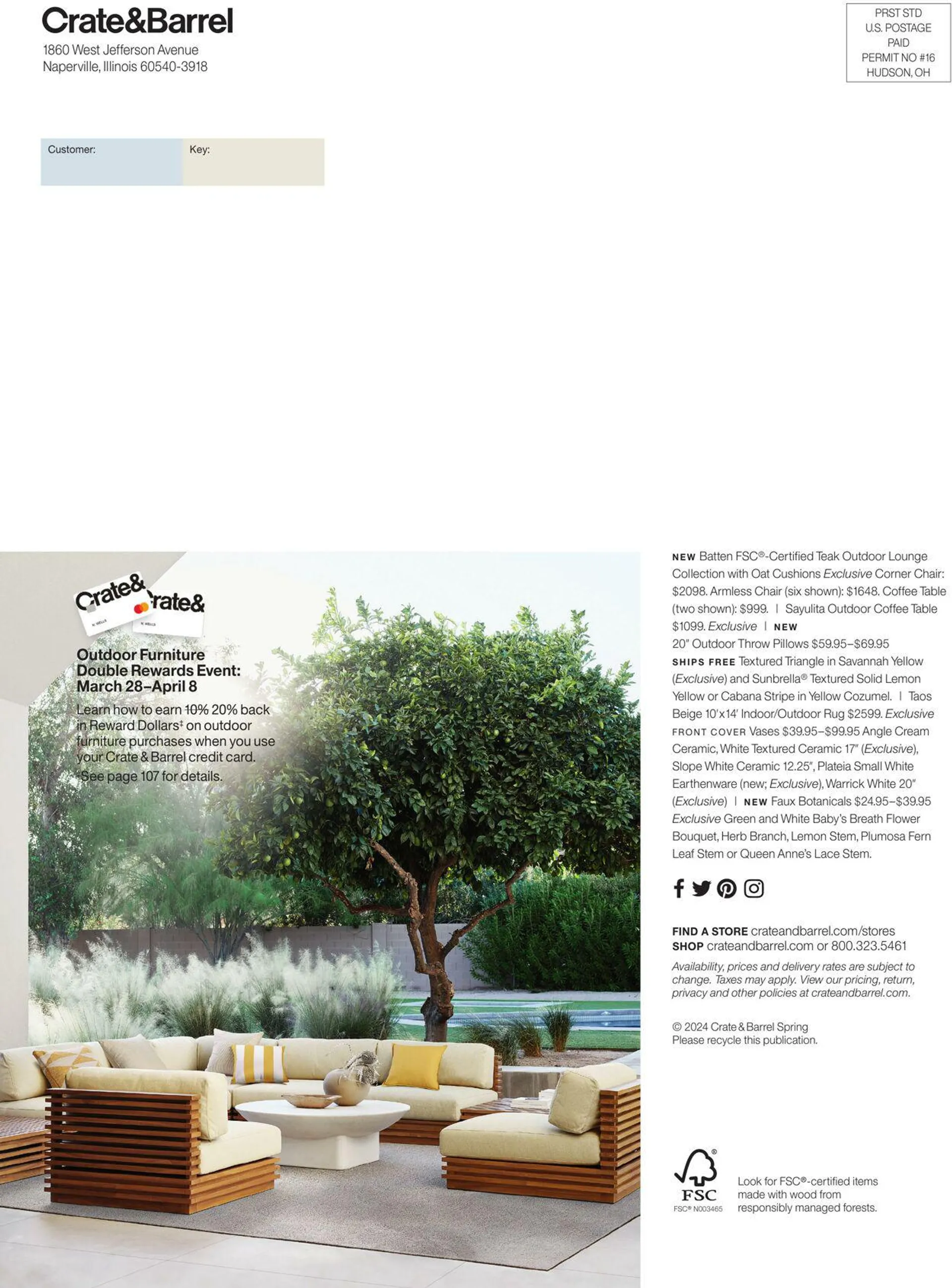 Weekly ad Crate & Barrel from April 8 to May 31 2024 - Page 108