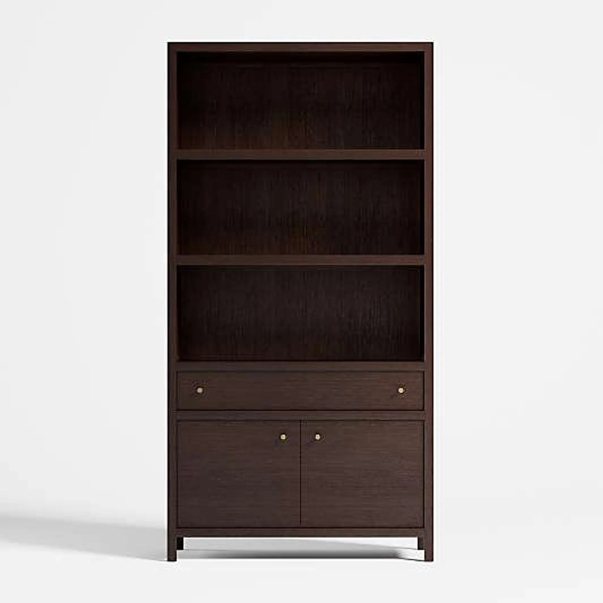 Keane Espresso Wood Closed Bookcase