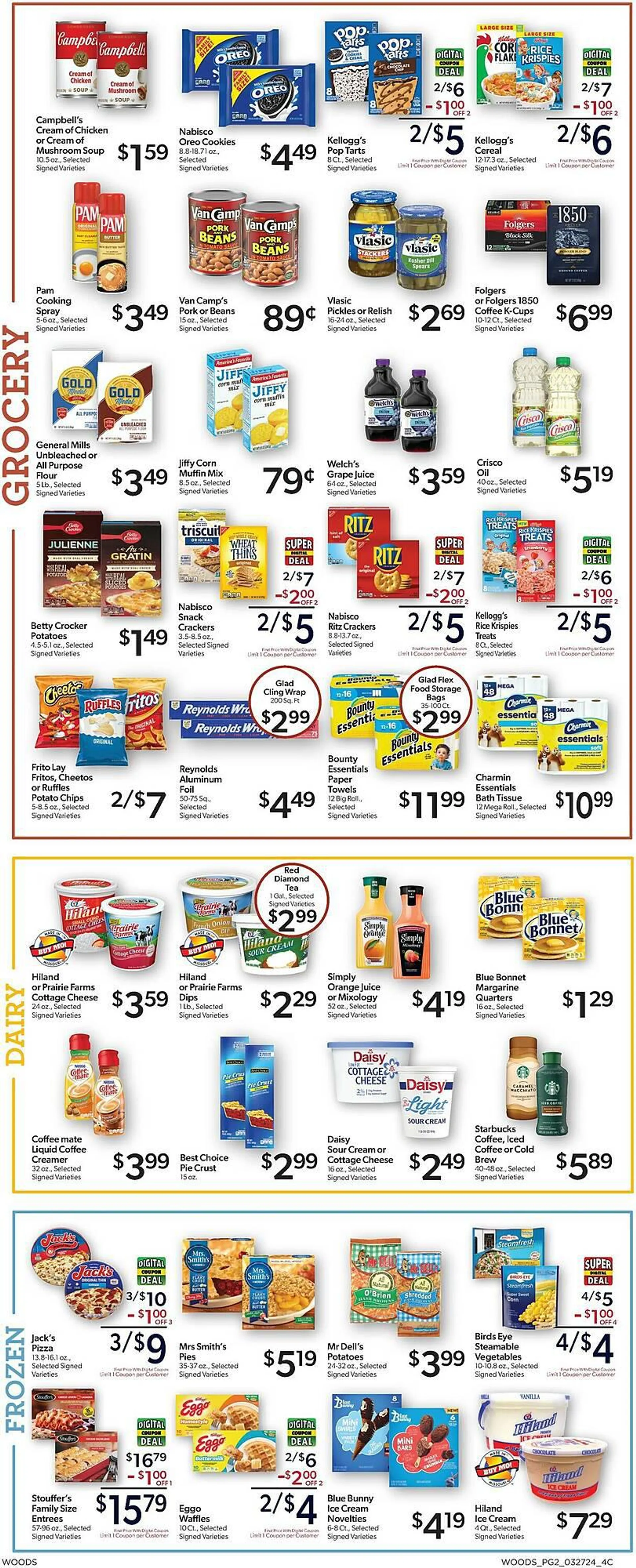 Weekly ad Woods Supermarket Weekly Ad from March 27 to April 2 2024 - Page 2