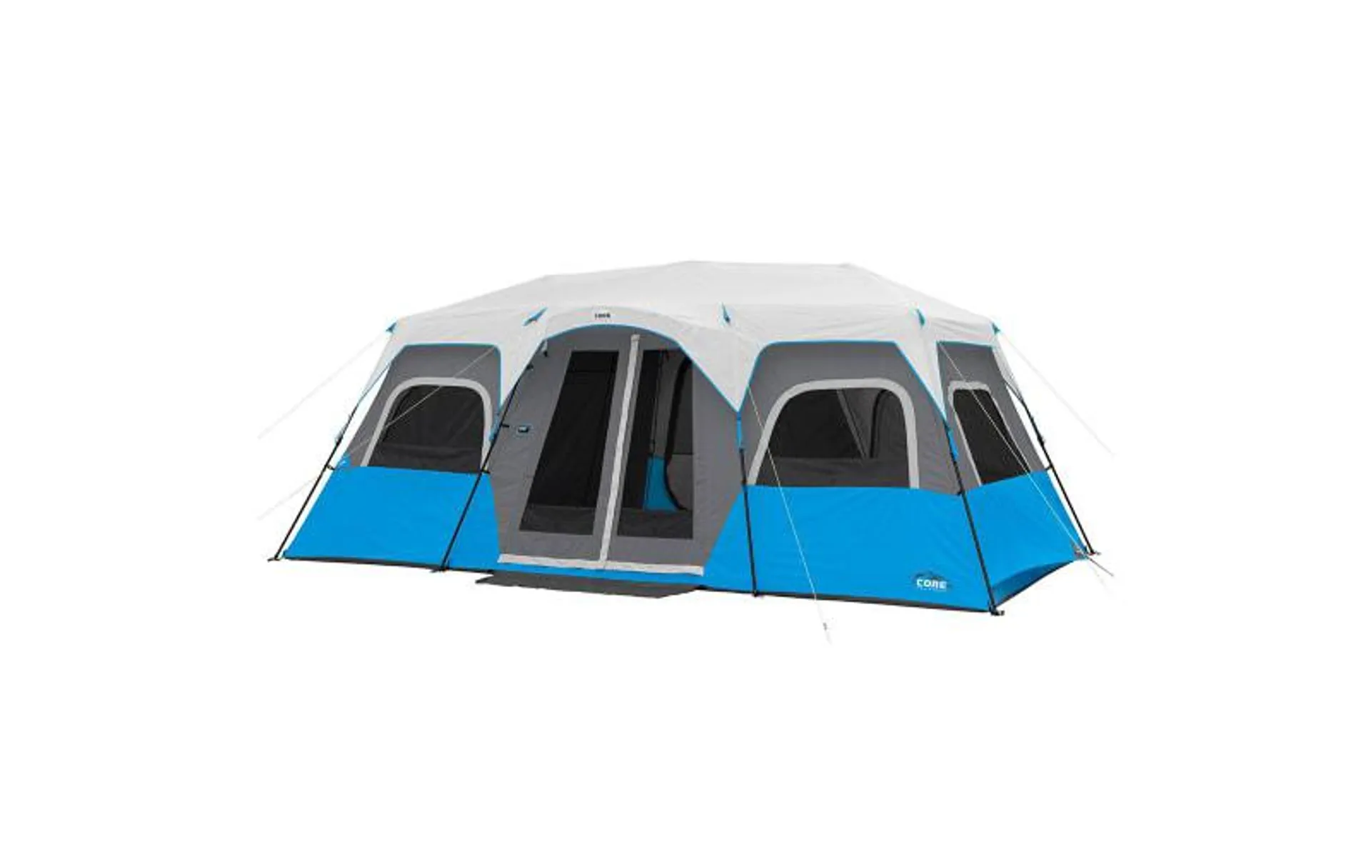 Core Equipment 12-Person 3-Room Lighted Instant Cabin Tent