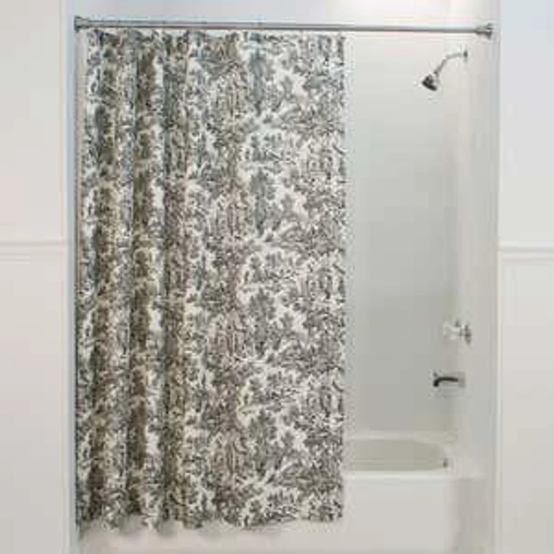 Victoria Park Toile Cotton Shower Curtain