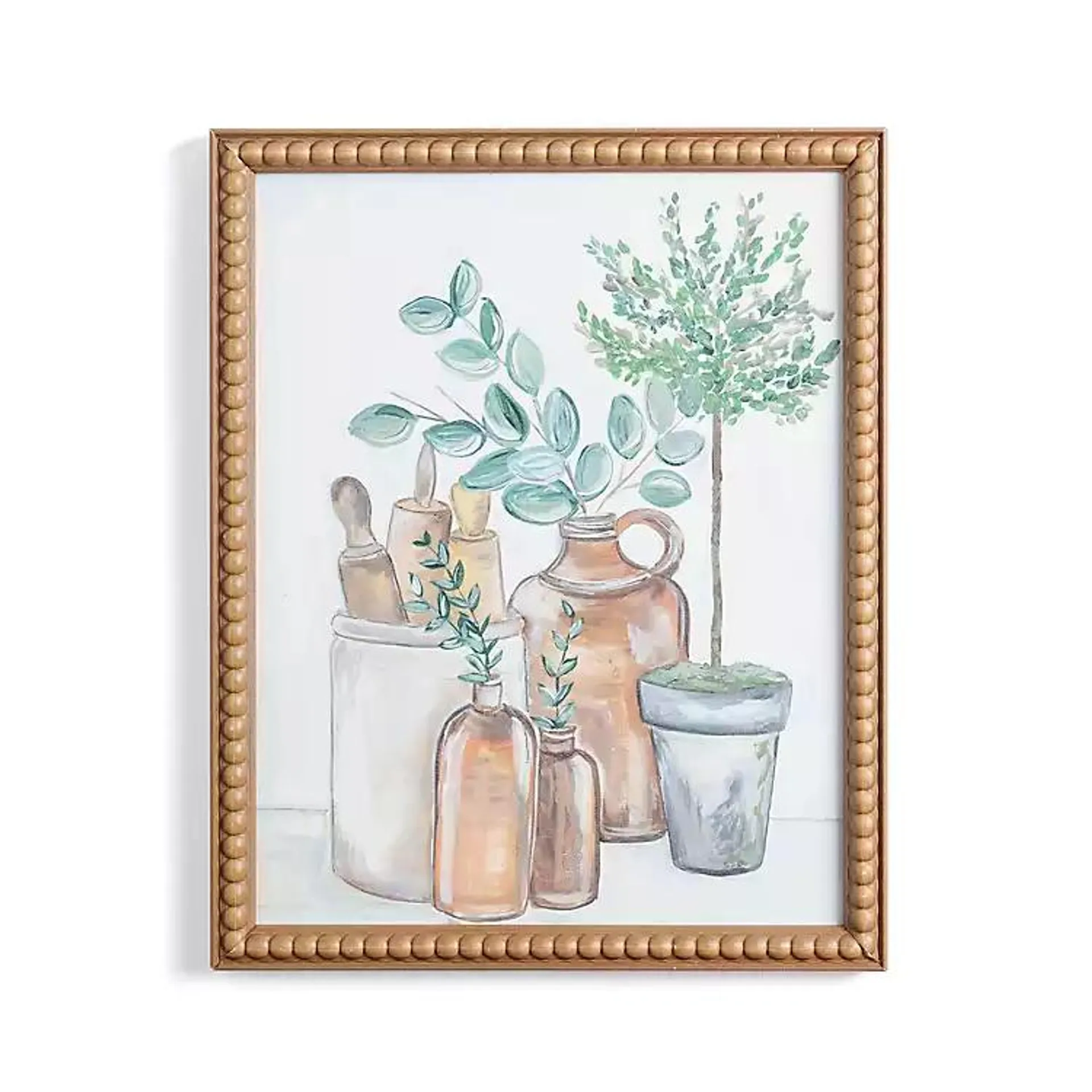 Botanicals in Jars Still Life Framed Art Print