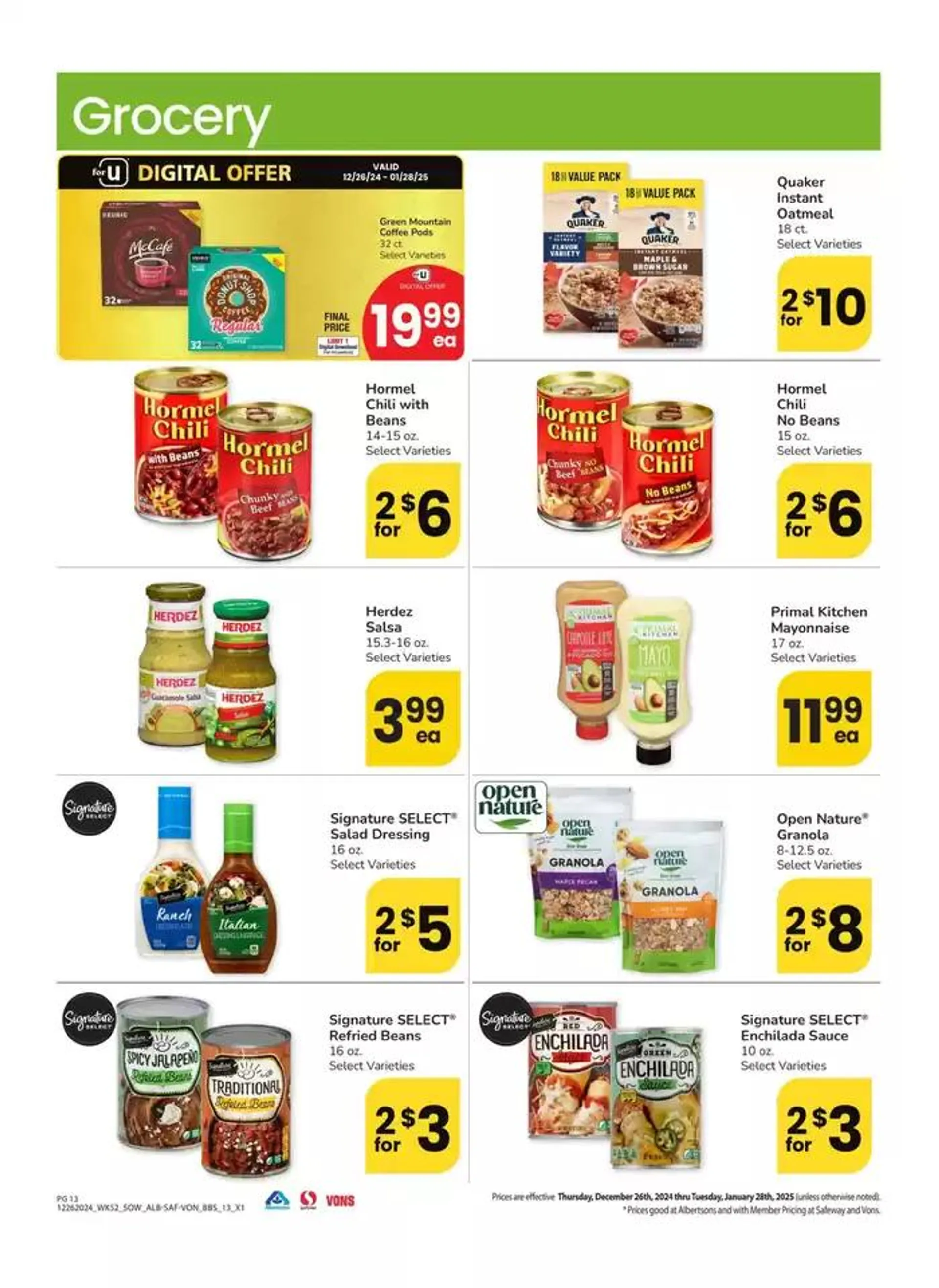 Weekly ad Albertsons - Southwest - BBS from December 26 to January 28 2025 - Page 12