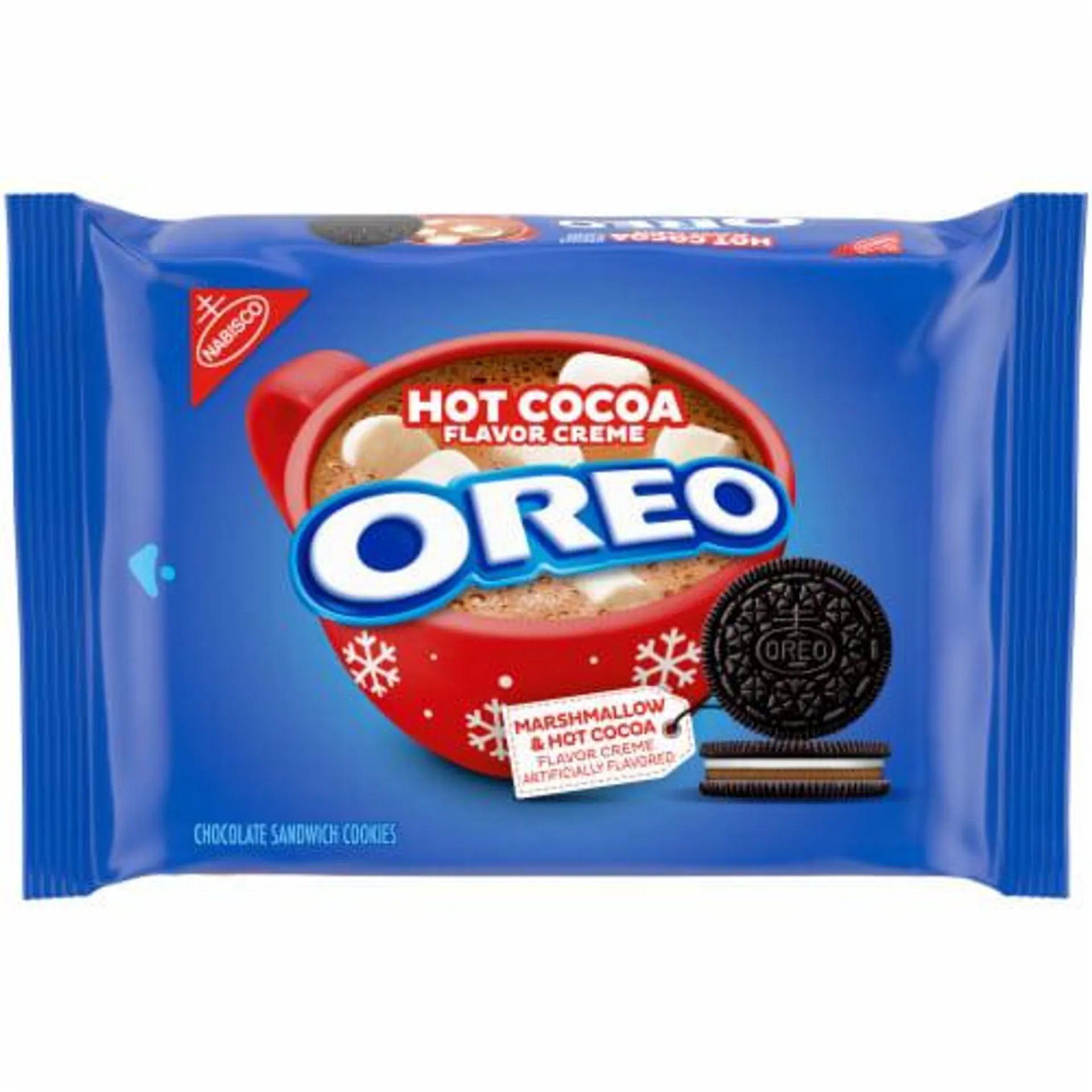 Oreo Hot Cocoa Creme Chocolate Sandwich Cookies Limited Edition