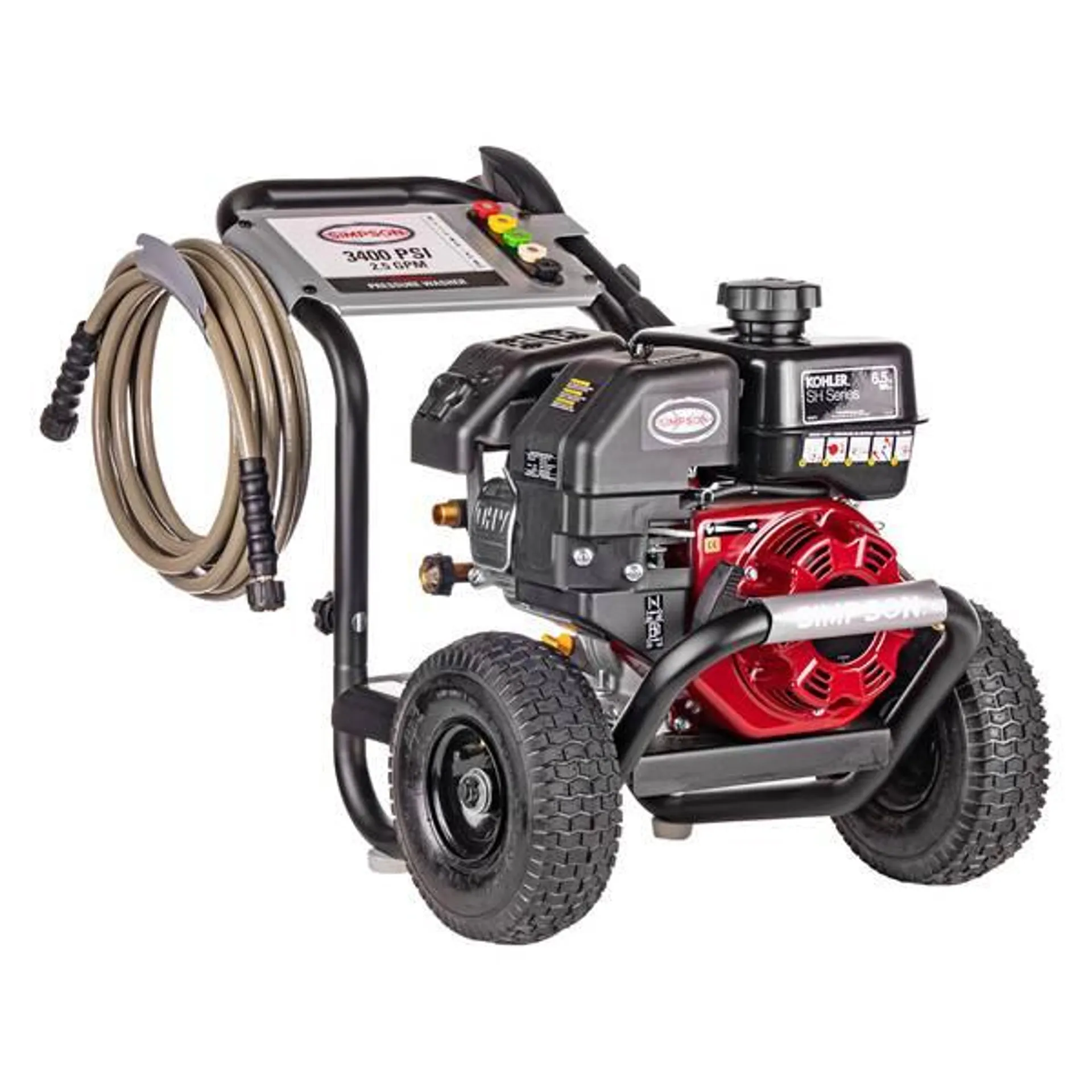 3400 PSI 2.5 GPM Cold Water Premium Residential Gas Pressure Washer