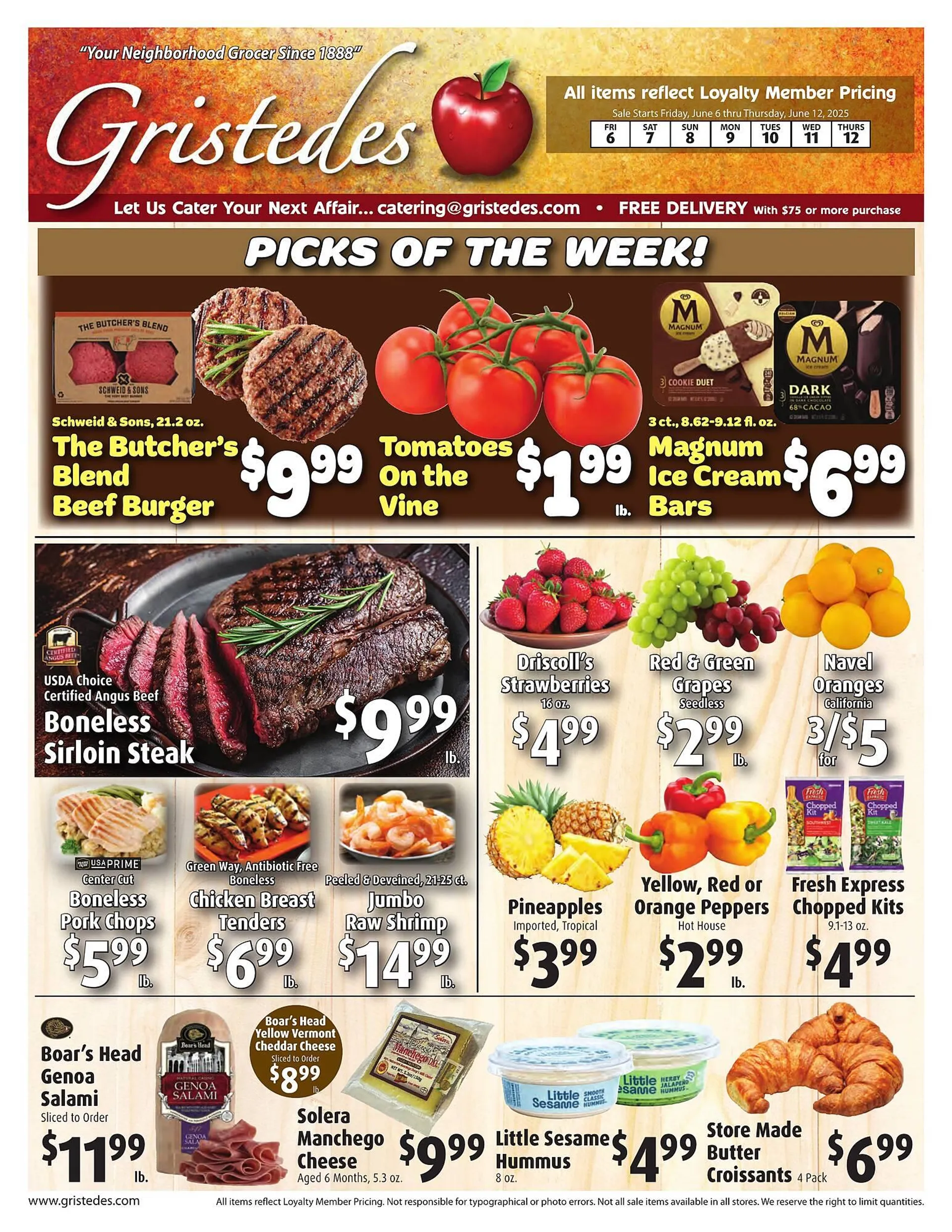 Weekly ad Gristedes Weekly Ad from June 6 to June 12 2025 - Page 1