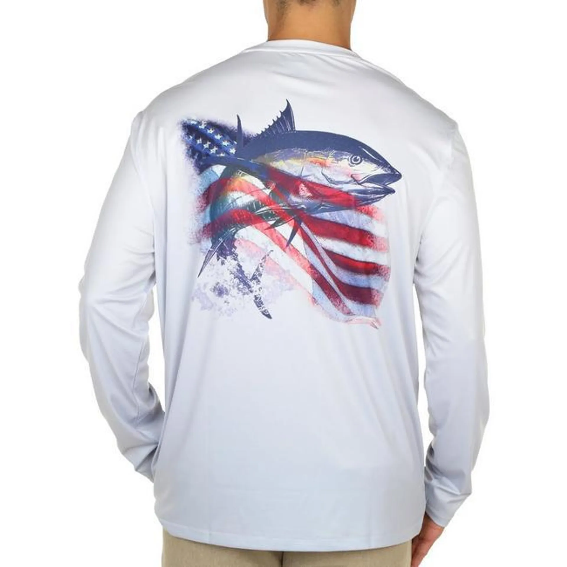 Mens Reel-Tec American Tuna Long Sleeve T-Shirt