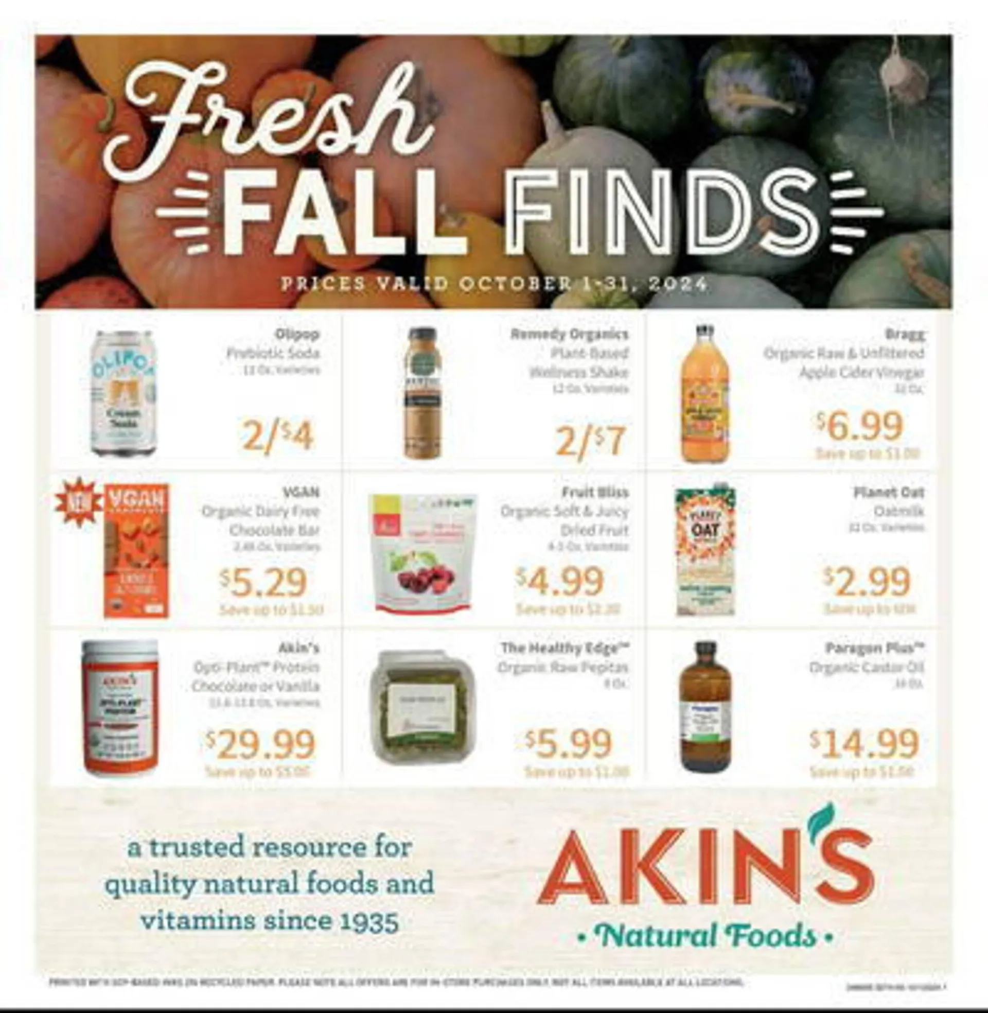 Akins Natural Foods Weekly Ad - 1