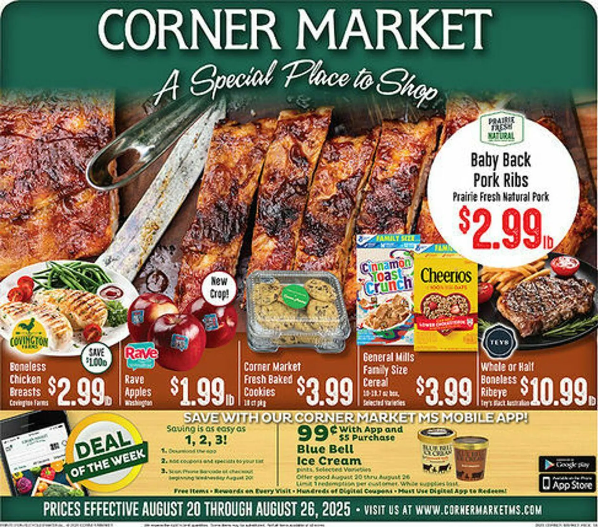 Weekly ad Corner Market from August 20 to August 26 2025 - Page 1
