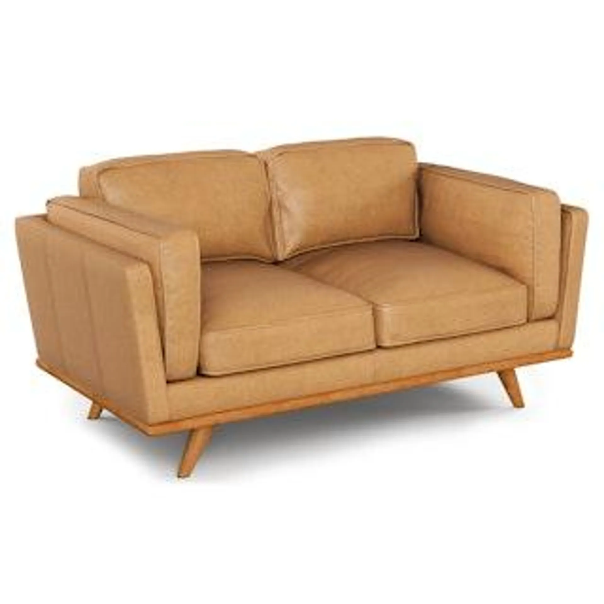 Timber 66.5" Leather Loveseat - Charme Tan