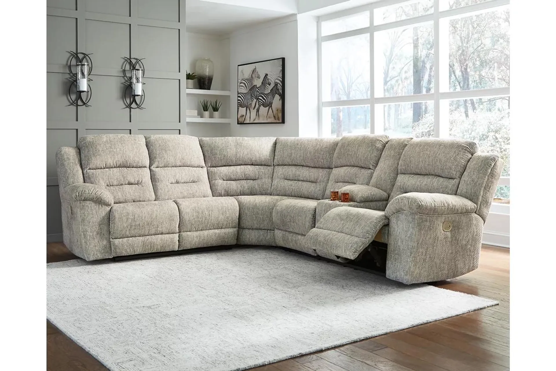 Family Den 3-Piece Dual Power Reclining Sectional