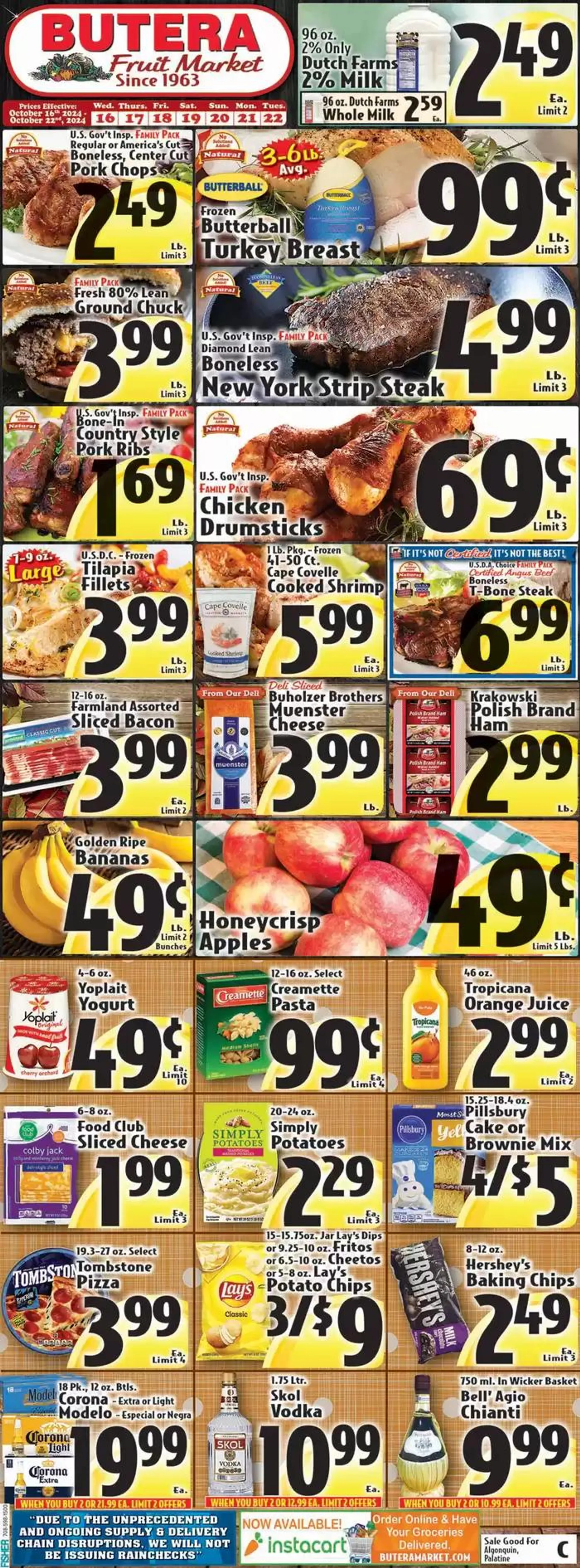 Weekly ad Butera weekly ad from October 16 to October 30 2024 - Page 1