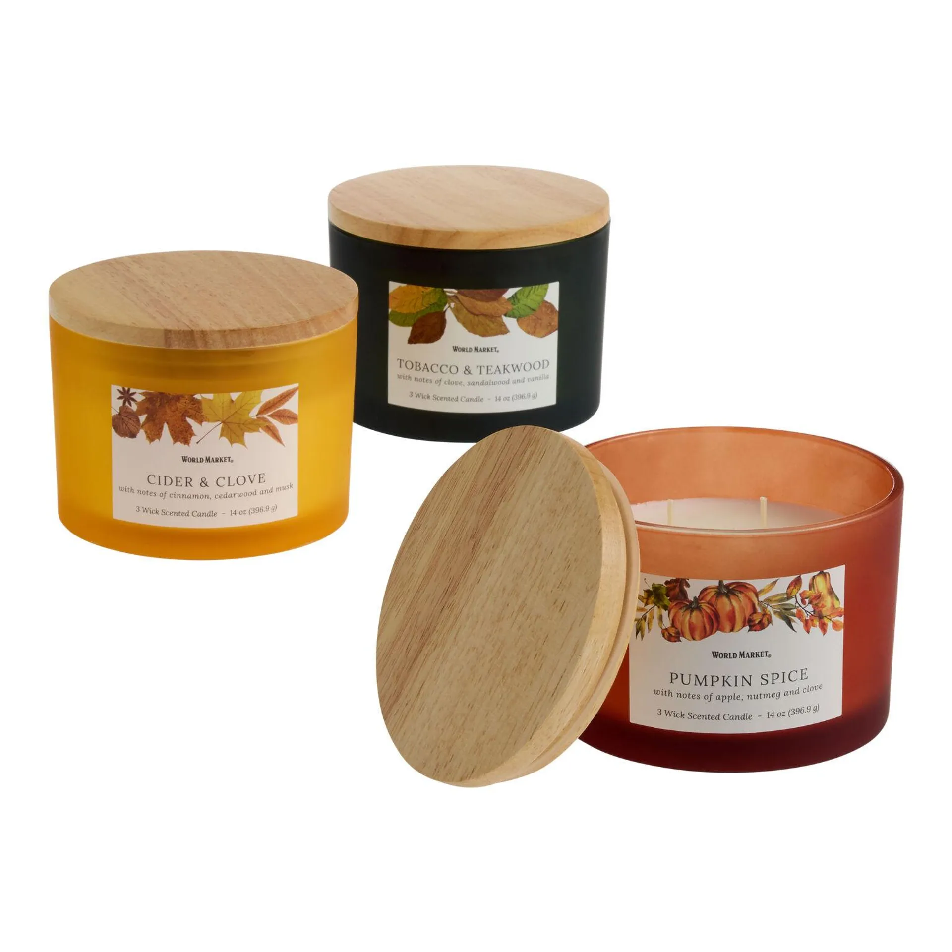 Fall 3 Wick Scented Candle