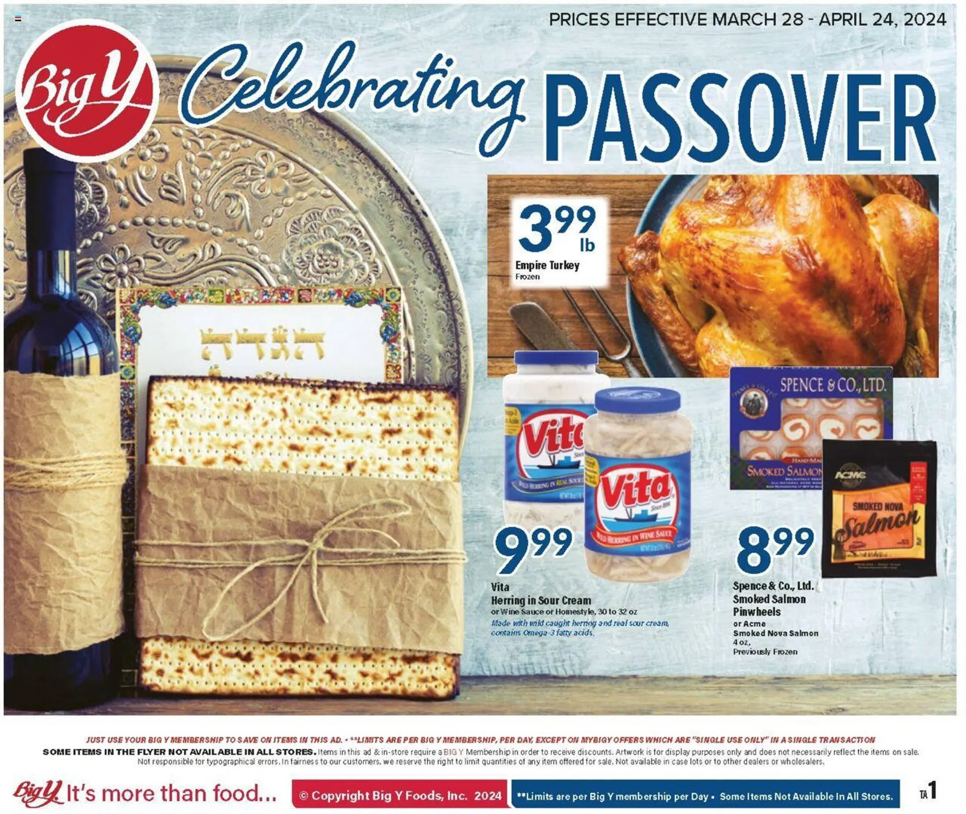 Weekly ad Big Y Weekly Ad from March 28 to April 24 2024 - Page 1