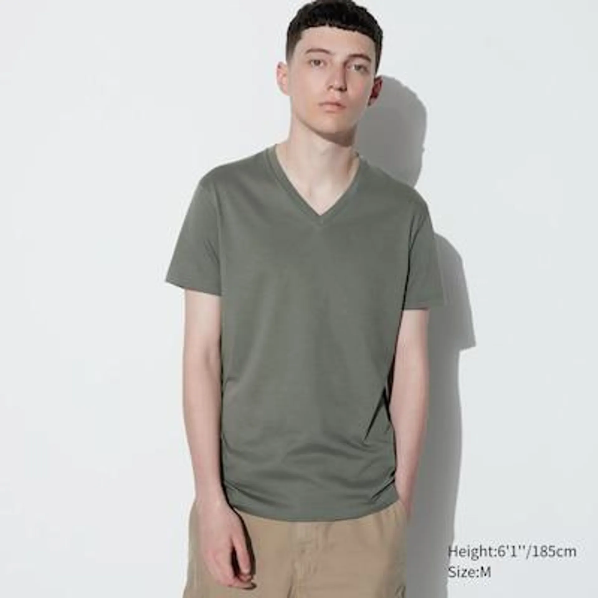 Dry V-Neck Short-Sleeve Color T-Shirt