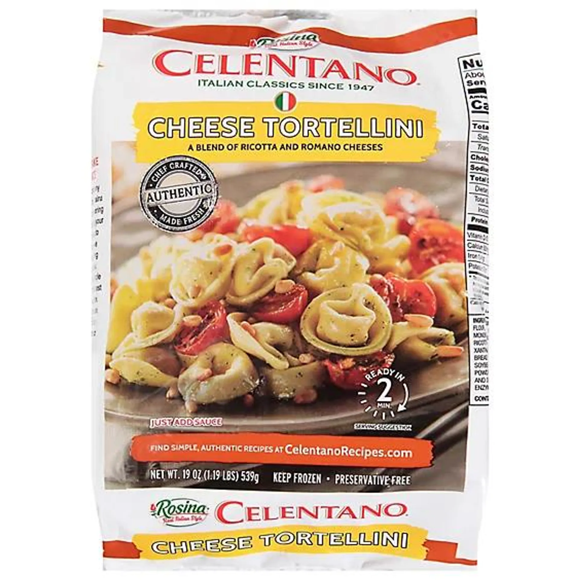 Celentano Cheese Tortellini - 19 Oz