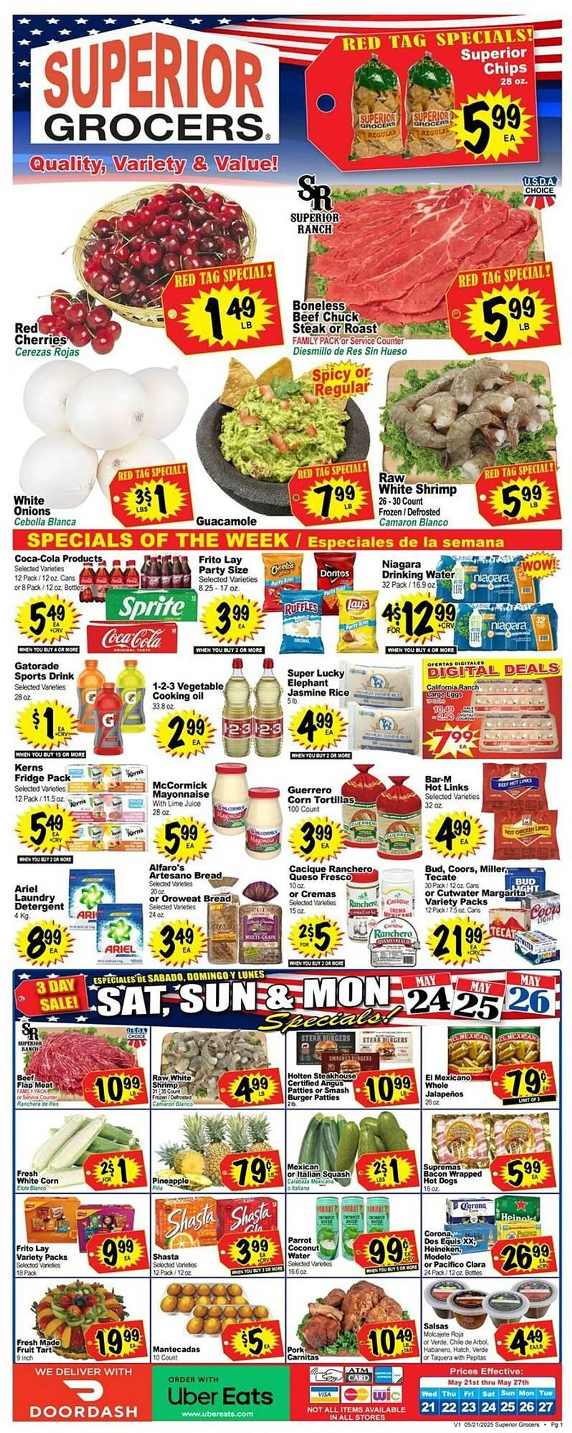 Superior Grocers Weekly Ad - 1