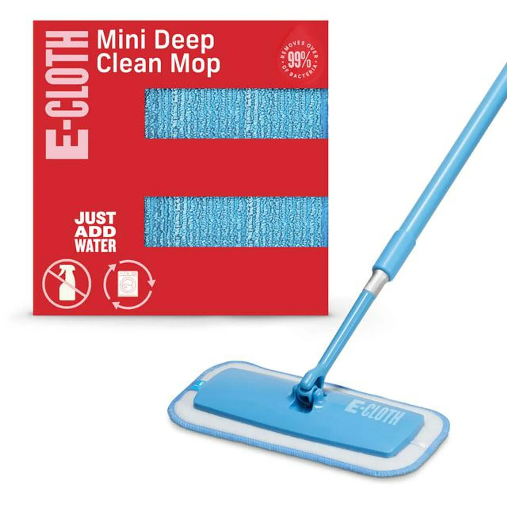 E-Cloth Mini Deep Clean Mop Head Effective Spotless Microfiber Floor Cleaner 1 Pack