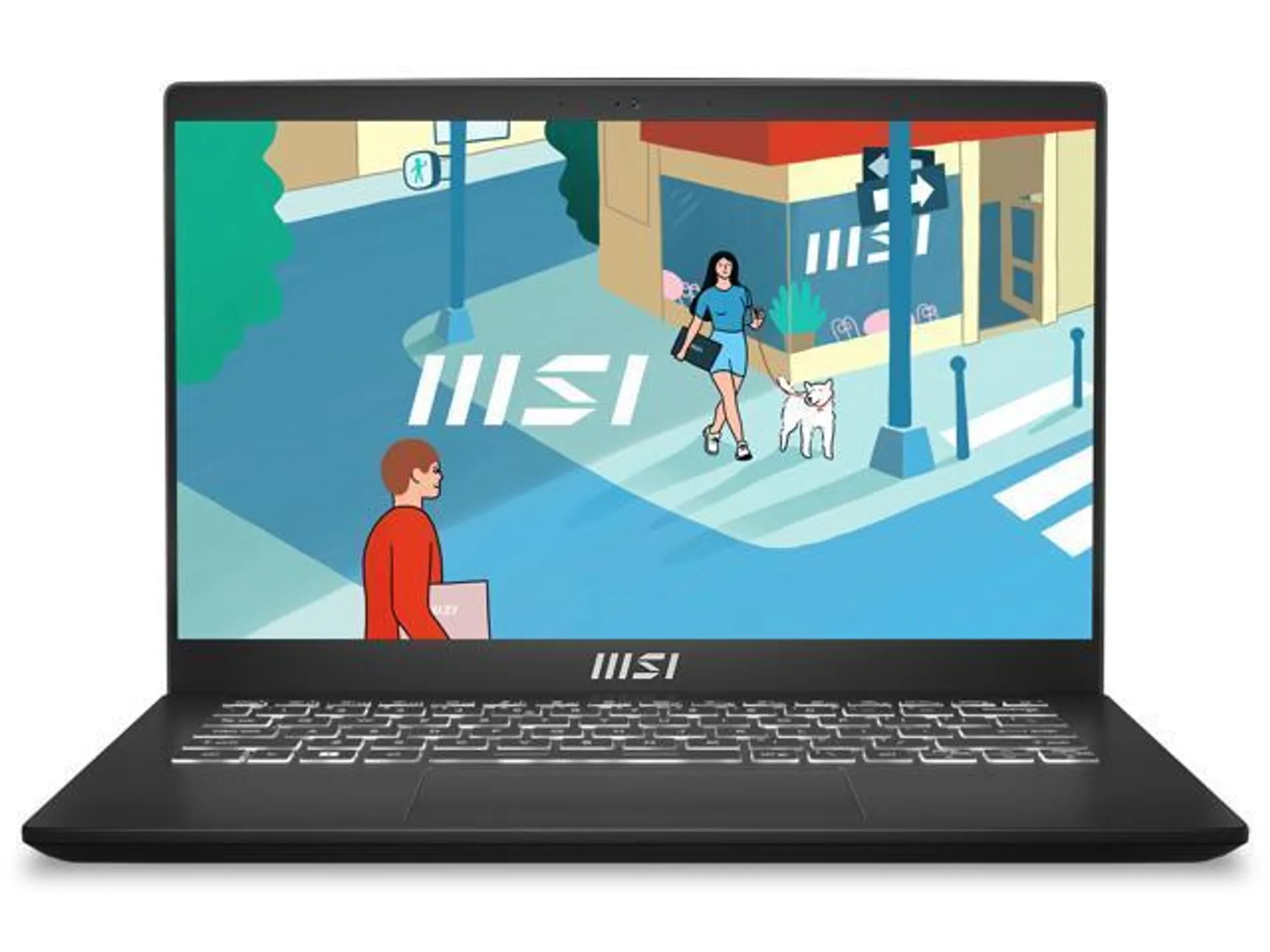 MSI Modern 14 14" Ultra Thin and Light Laptop AMD Ryzen 7-7730U UMA 16GB 512GB NVMe SSD Win 11 home, C7M-048US