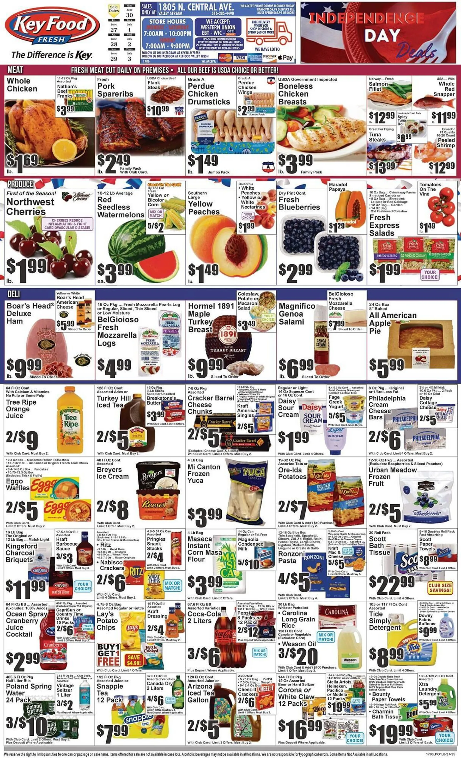 Weekly ad Key Food Weekly Ad from June 27 to July 3 2025 - Page 1