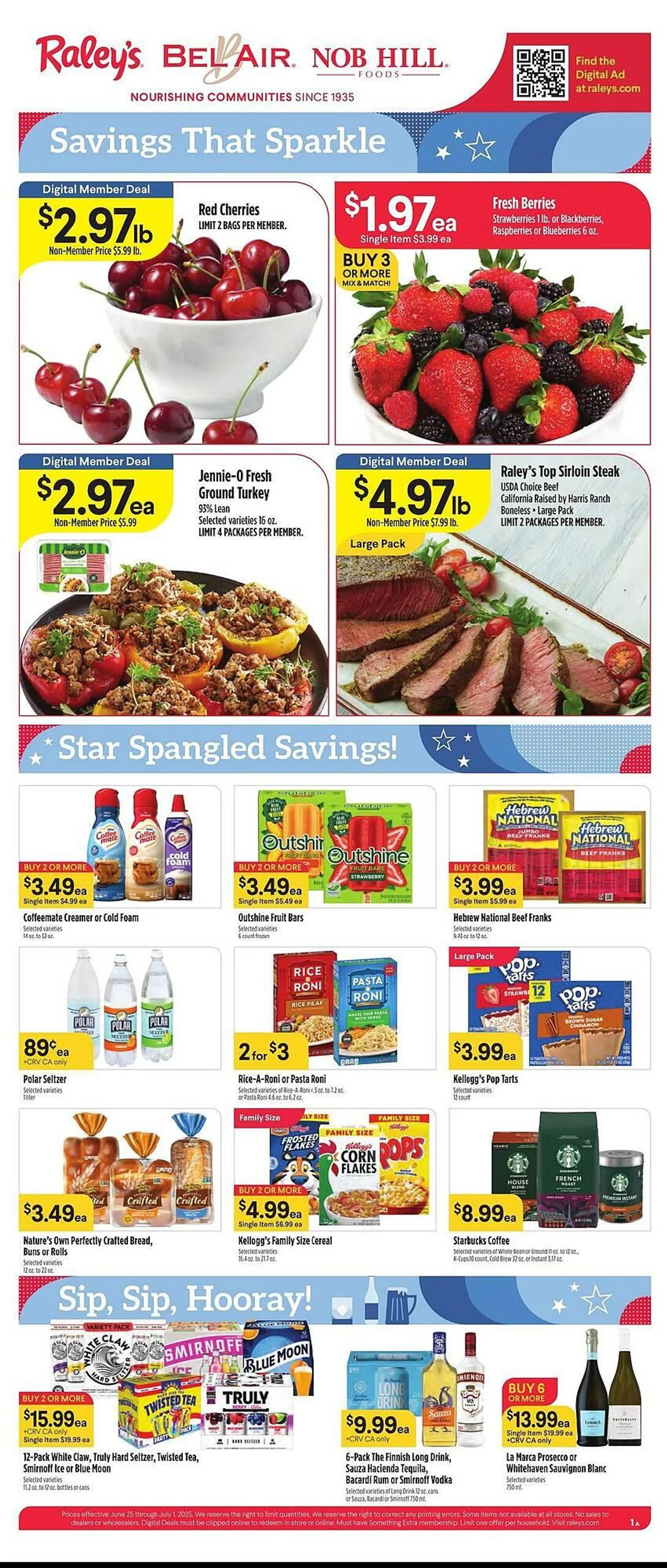 Weekly ad Nob Hill Weekly Ad from June 25 to July 1 2025 - Page 1
