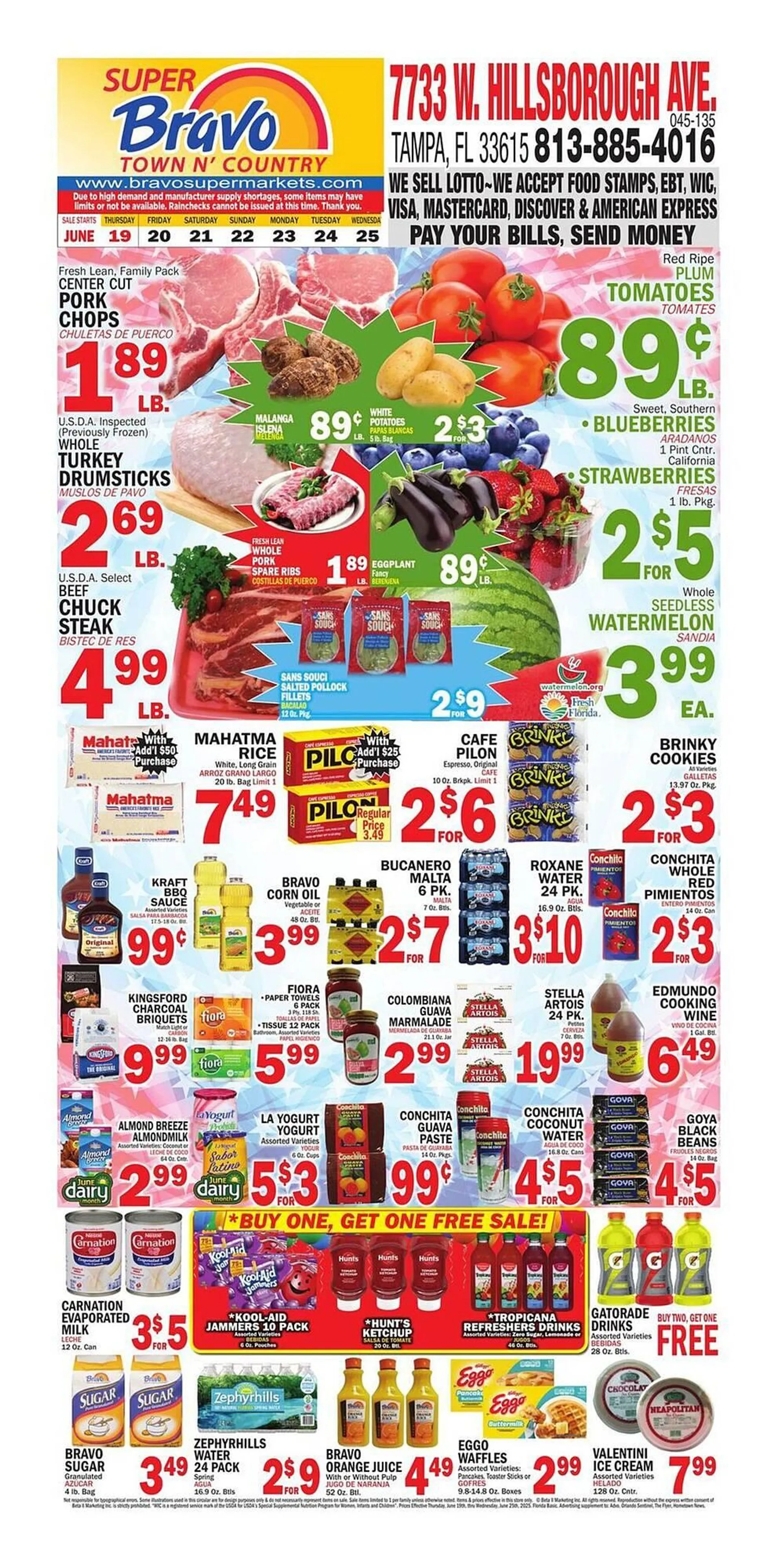 Weekly ad Bravo Supermarkets Weekly Ad from June 19 to June 25 2025 - Page 1