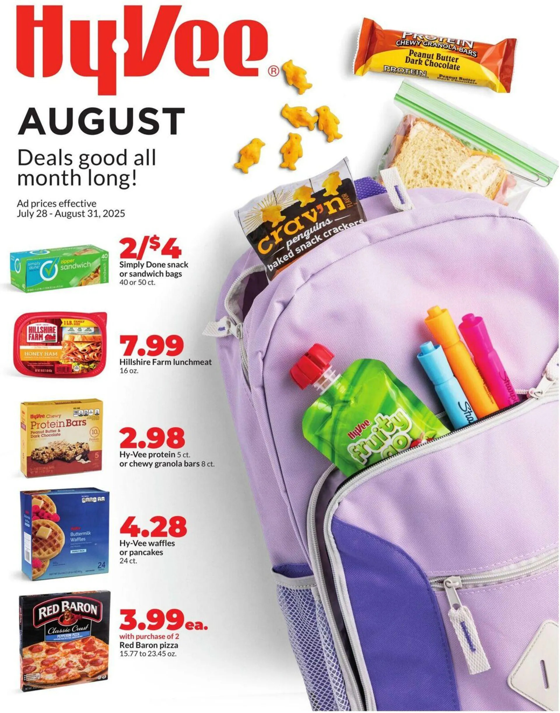 Weekly ad Hy-Vee - Algona from July 28 to August 31 2025 - Page 1