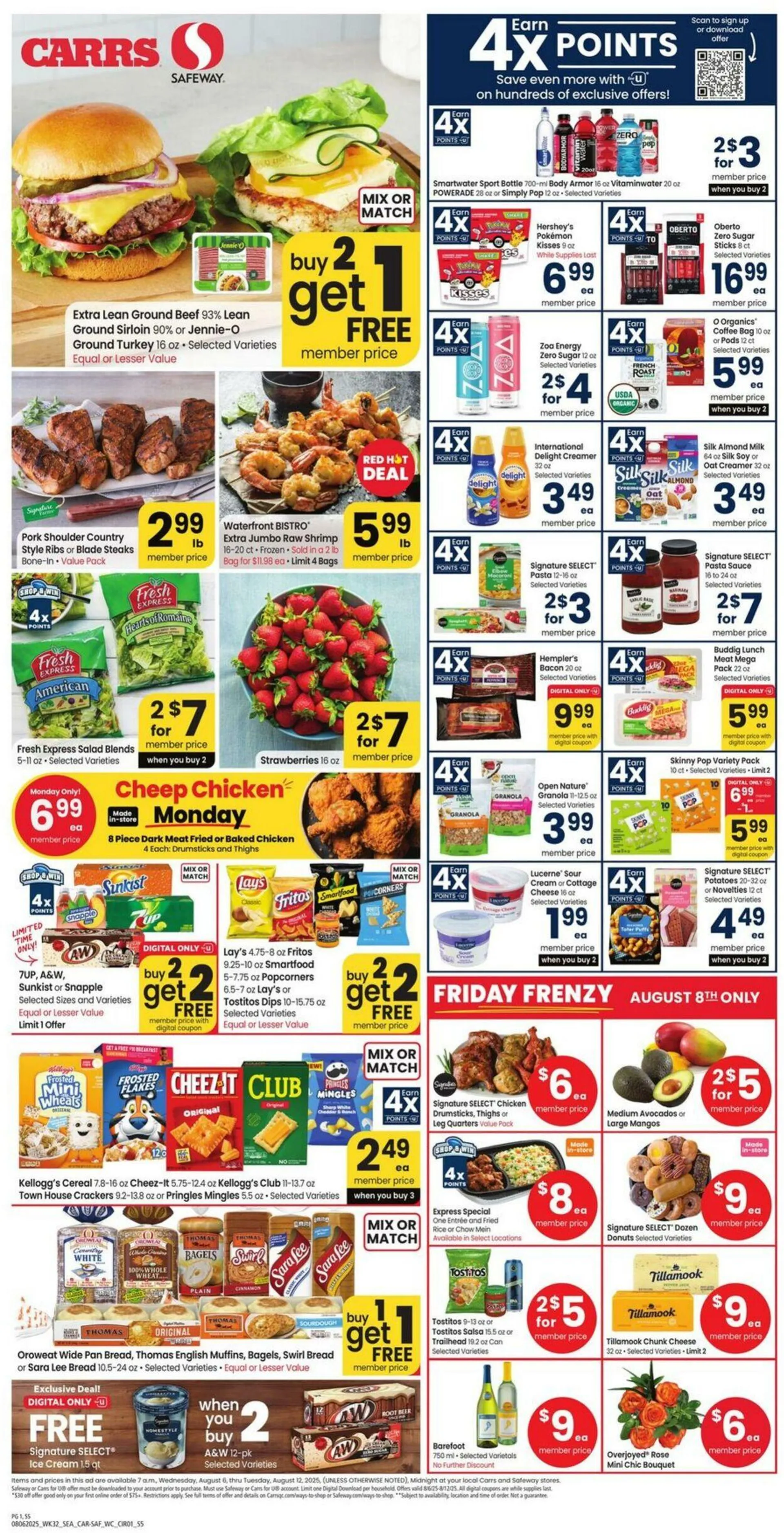 Weekly ad Carrs from August 6 to August 12 2025 - Page 1