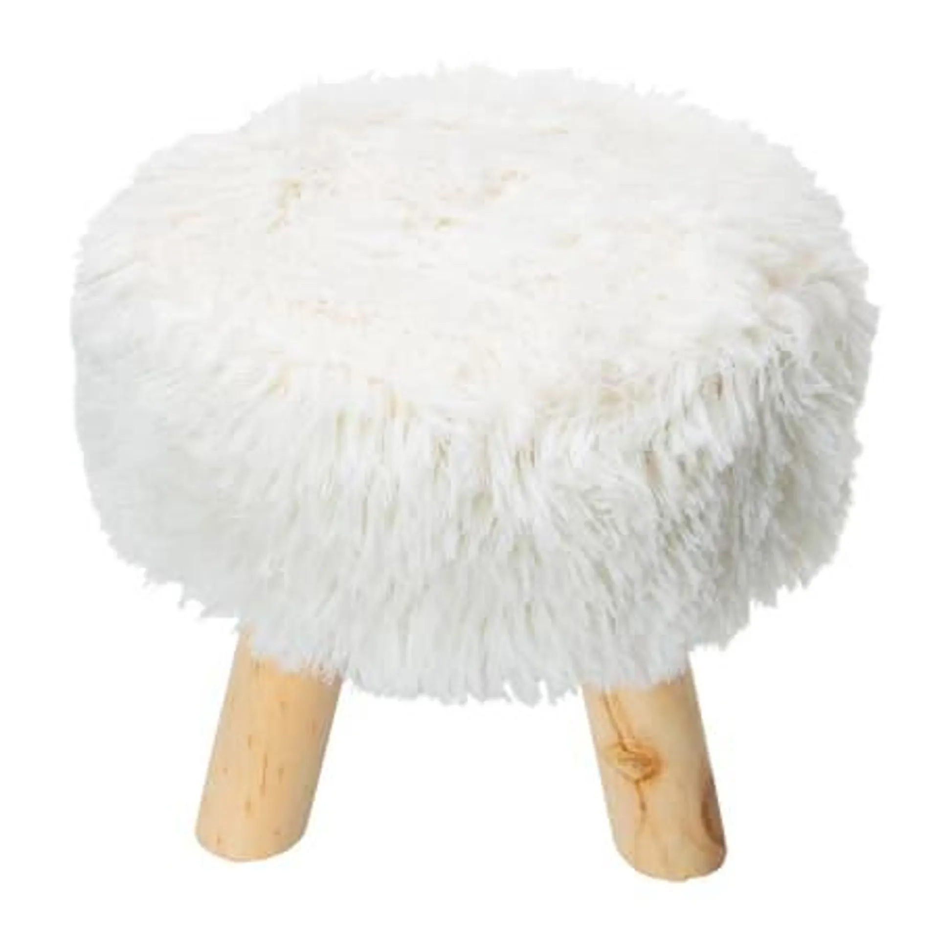 Furry Stool 10.43in x 10.24in