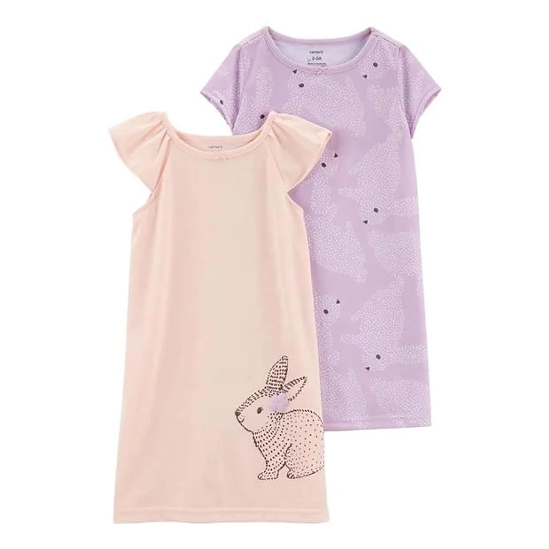 Girls 4-12 Carter's 2-Pack Bunny Nightgowns