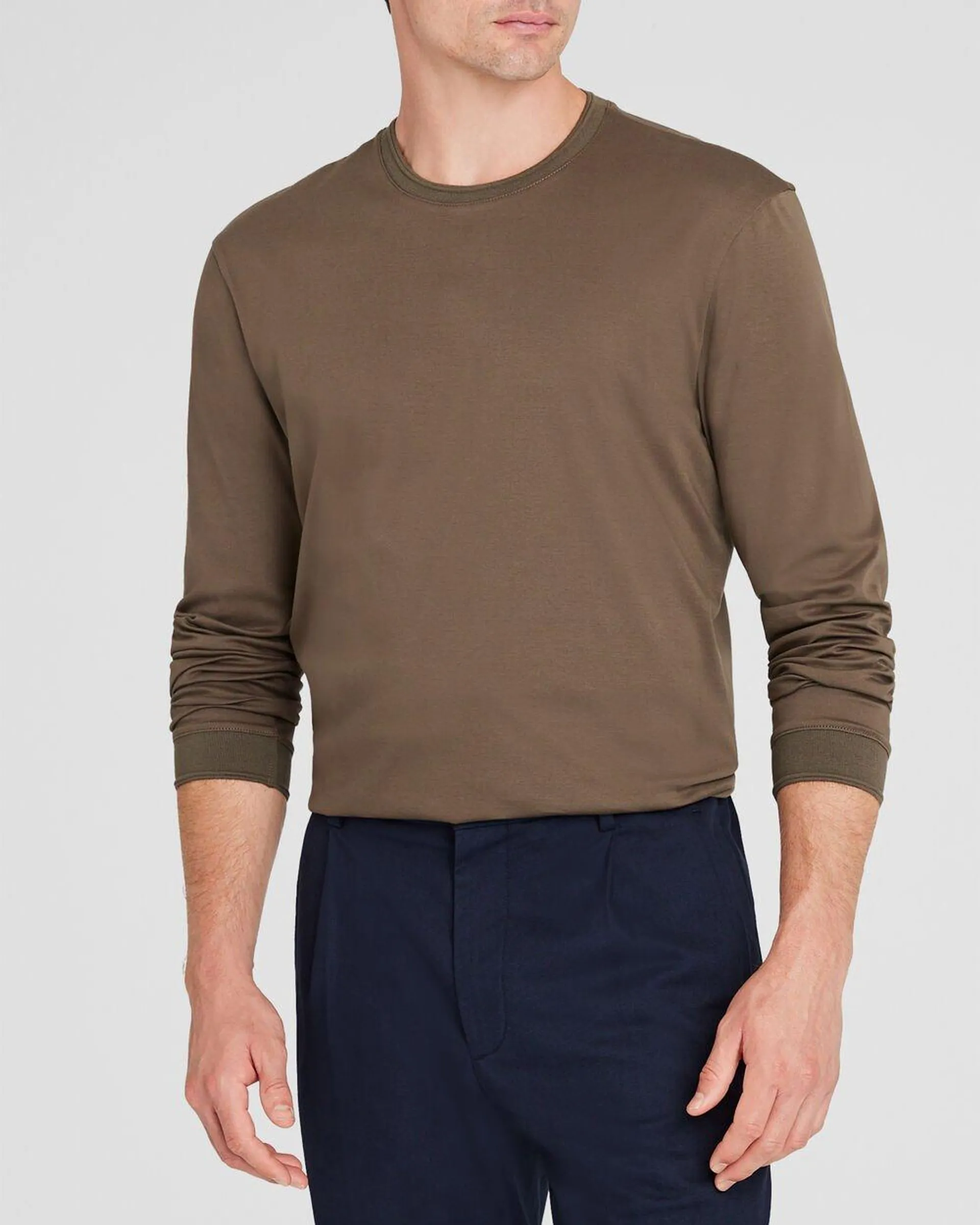 Long-Sleeve Refined Crew Tee