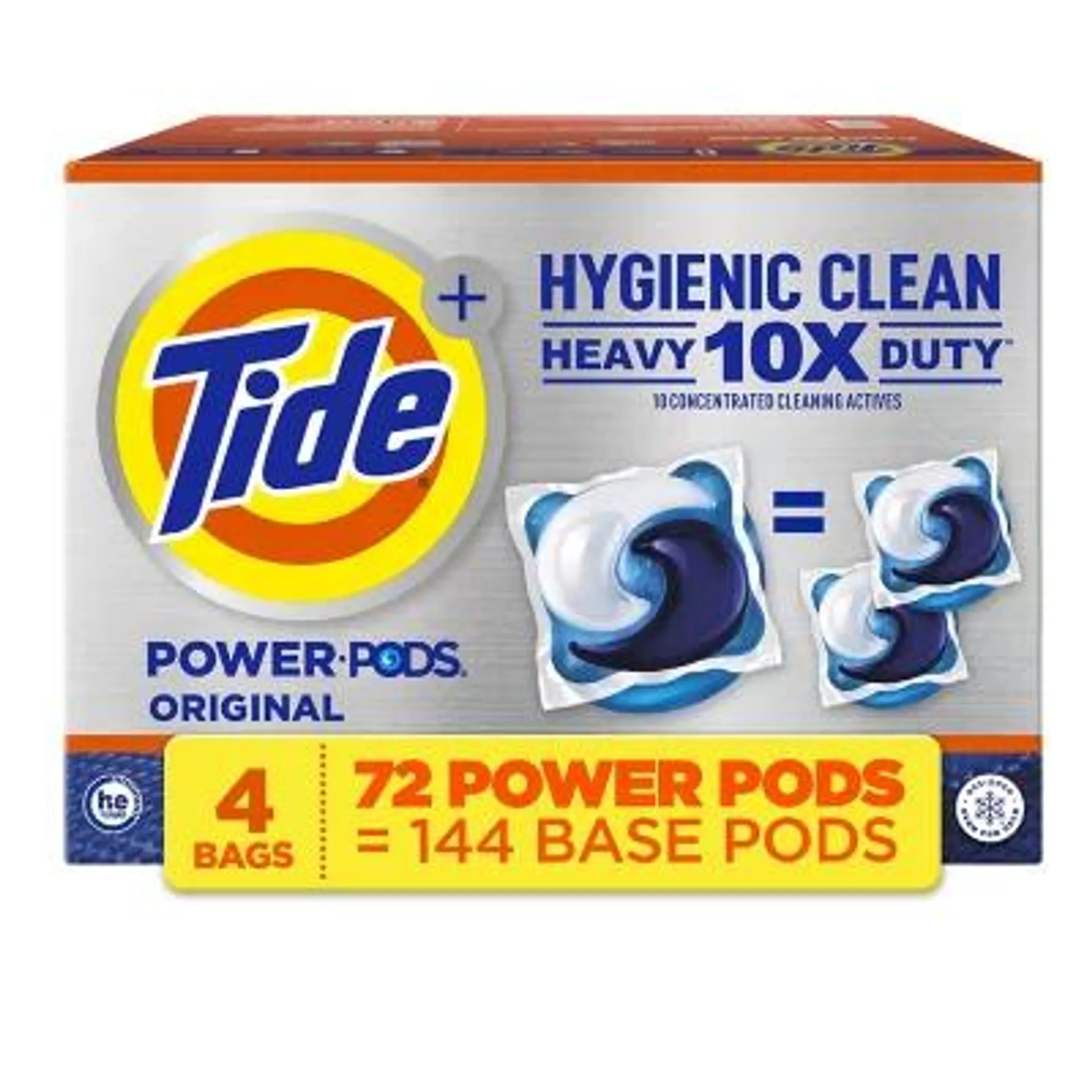 Tide Power PODS Laundry Detergent Pacs, Original, 72 Ct.