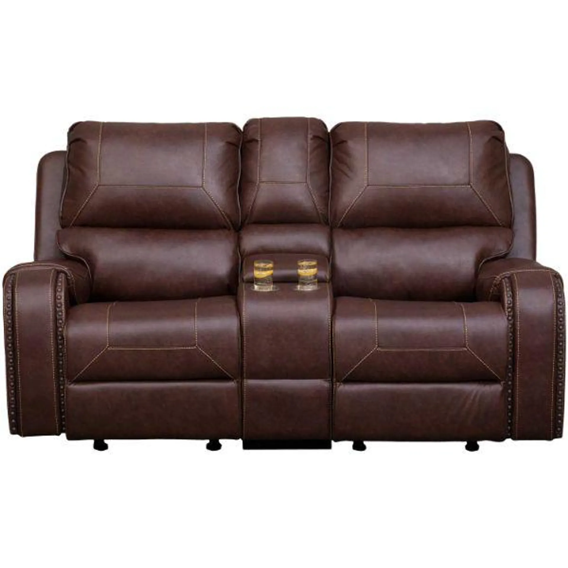 Arlo Glider Reclining Console Loveseat